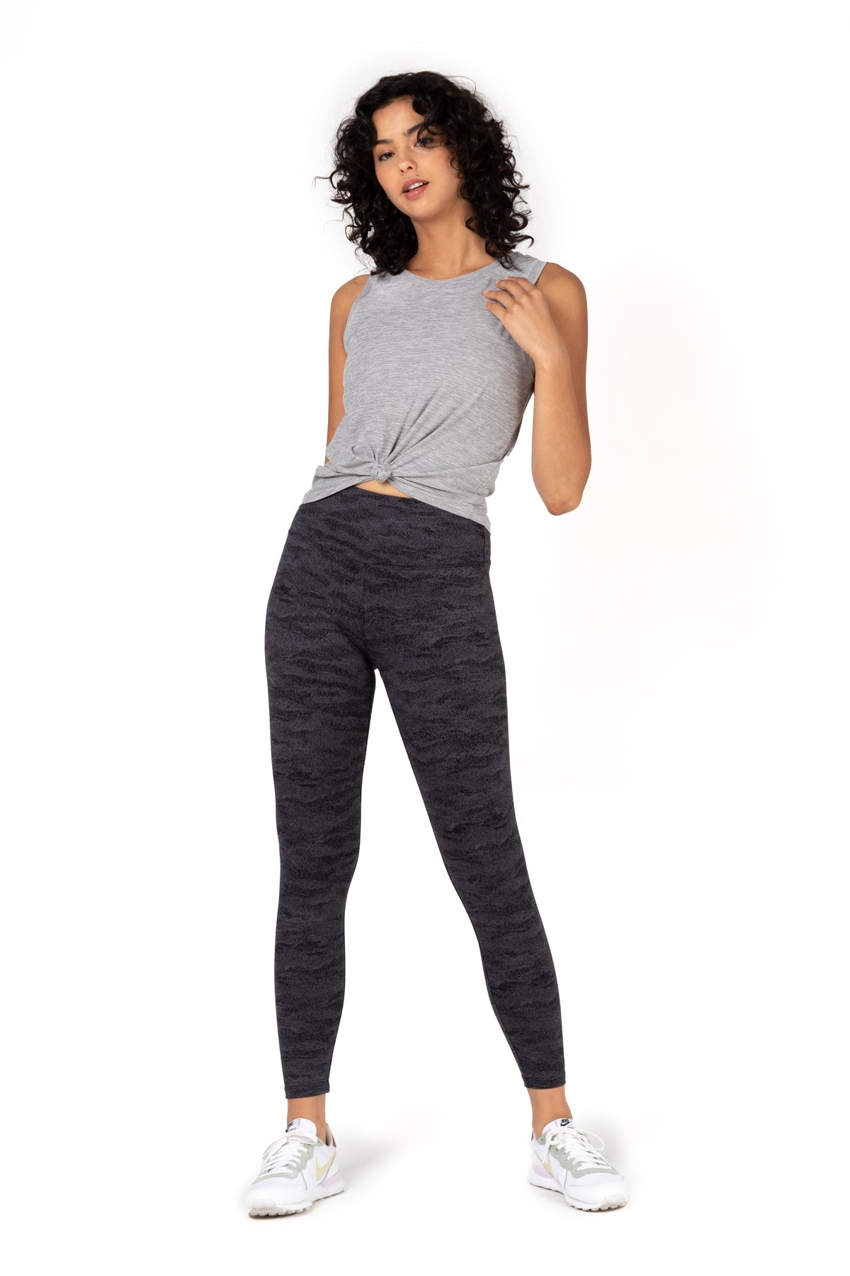 Legging taille haute Jacquard Marble