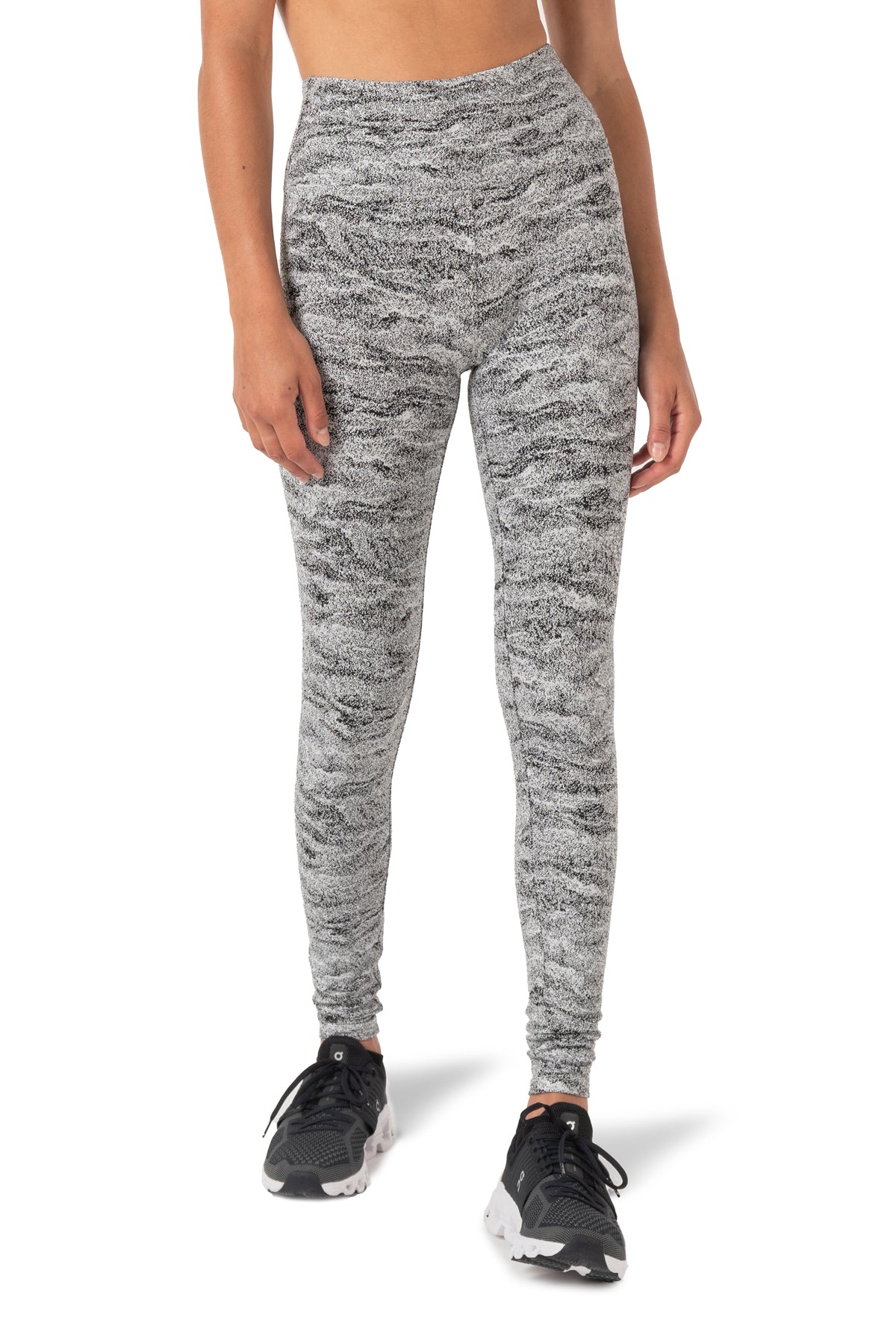 Legging taille haute Jacquard Marble