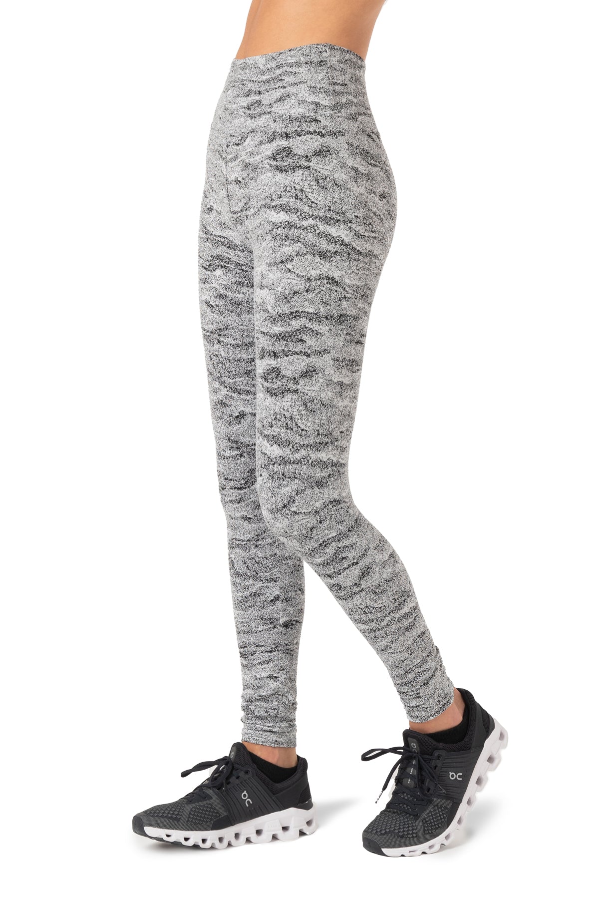 Legging taille haute Jacquard Marble