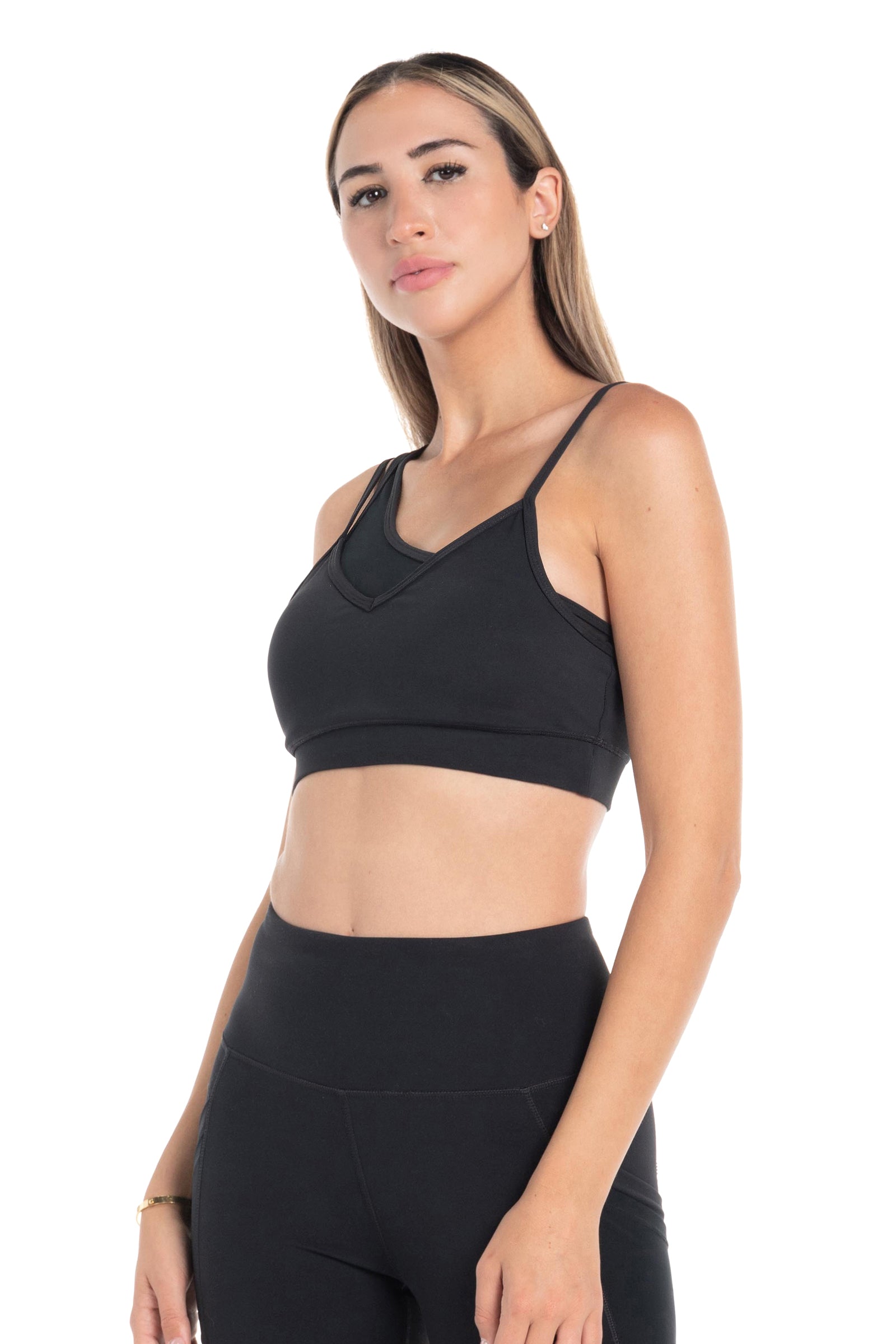 Power Play Asymmetrical Mesh Bra