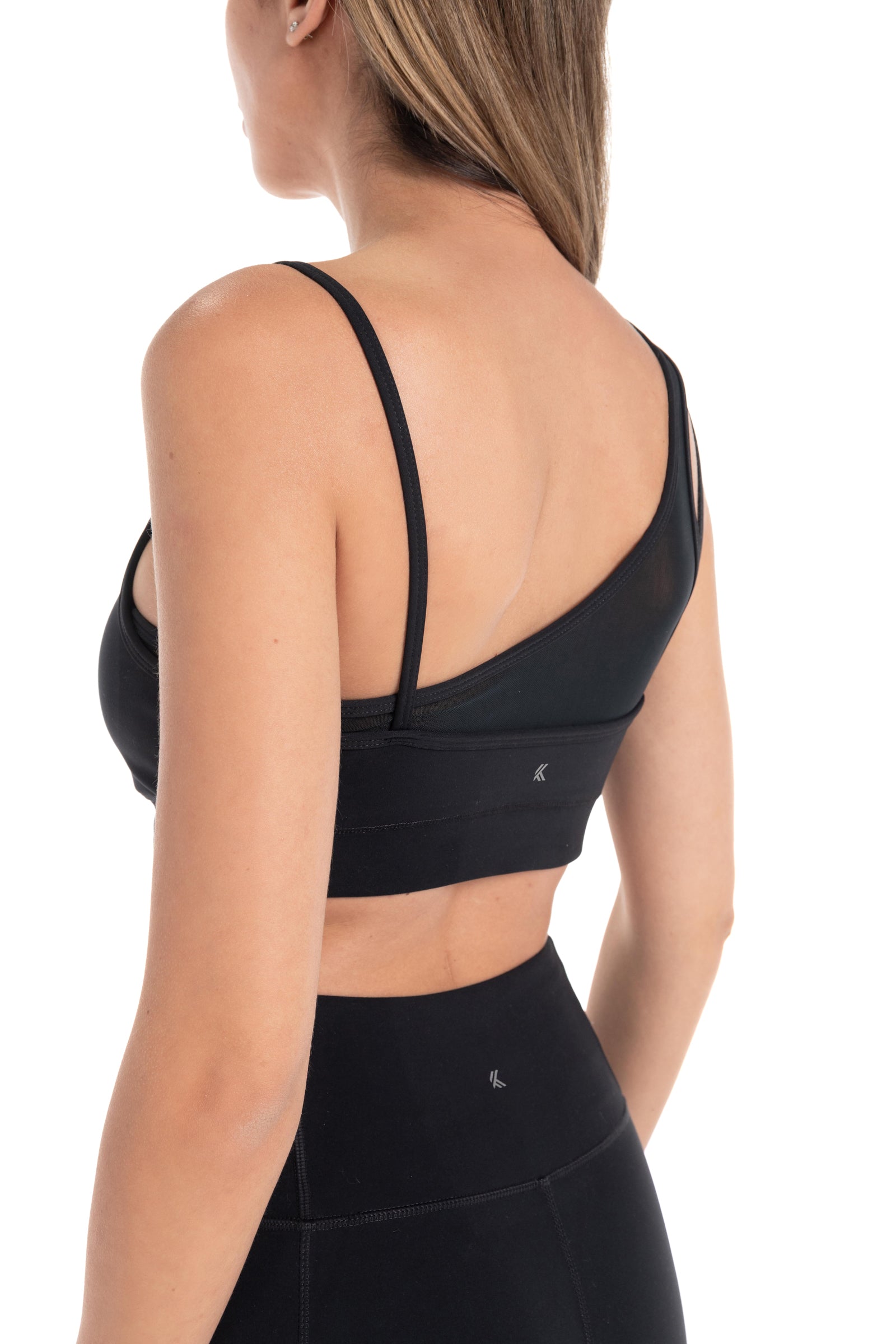 Power Play Asymmetrical Mesh Bra