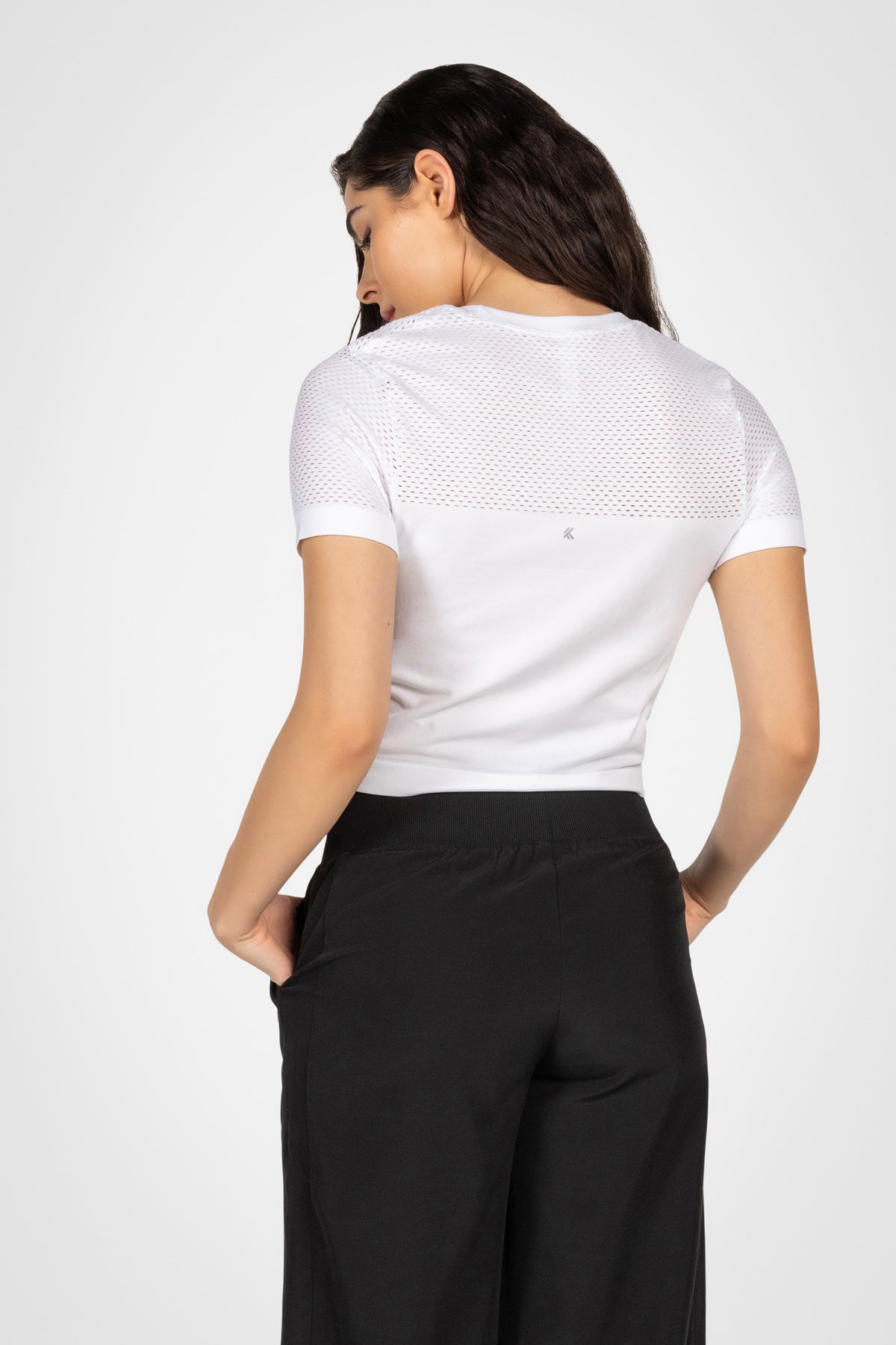 Haut sans coutures en maille pour femme