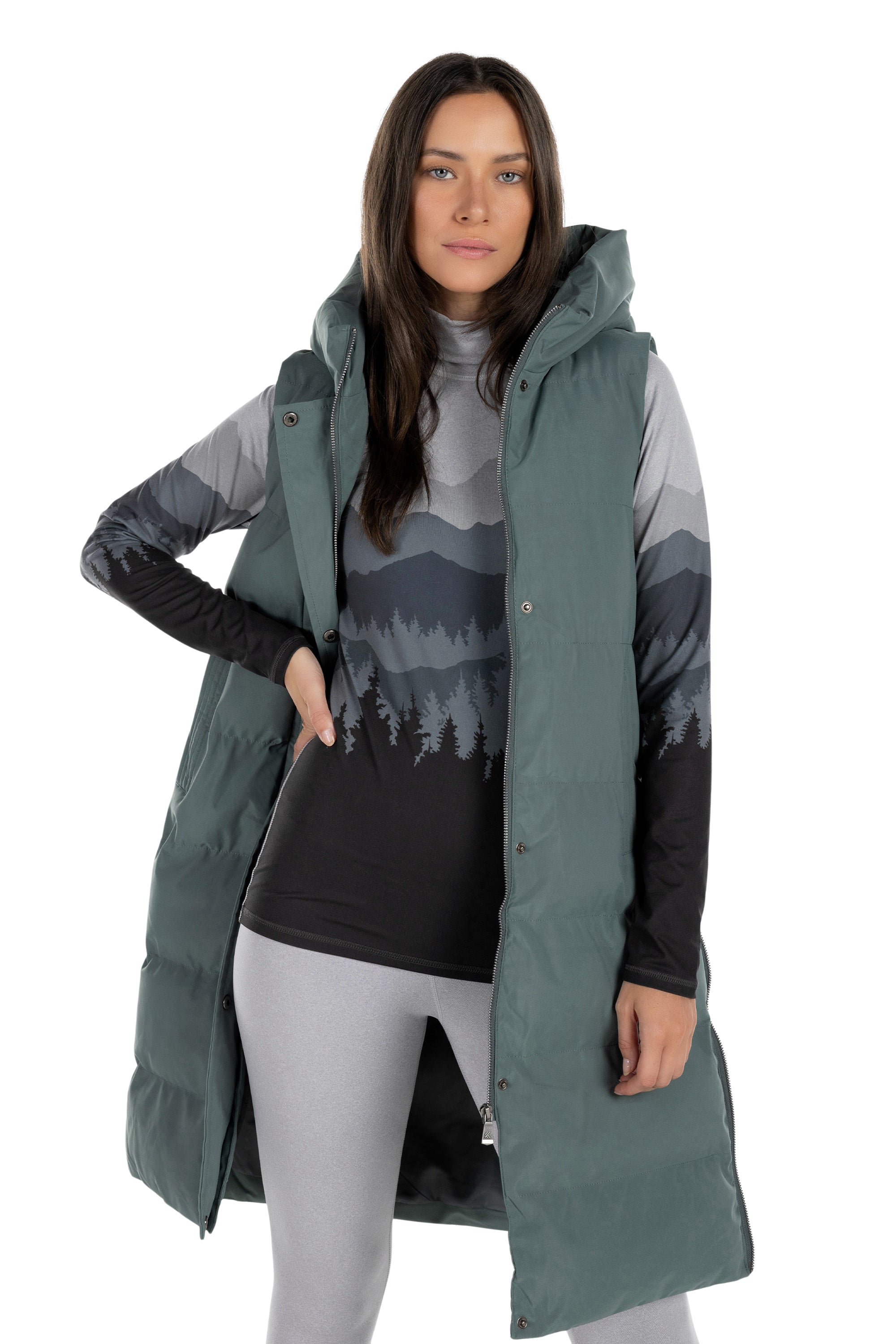 Explorer Long Puffer Vest