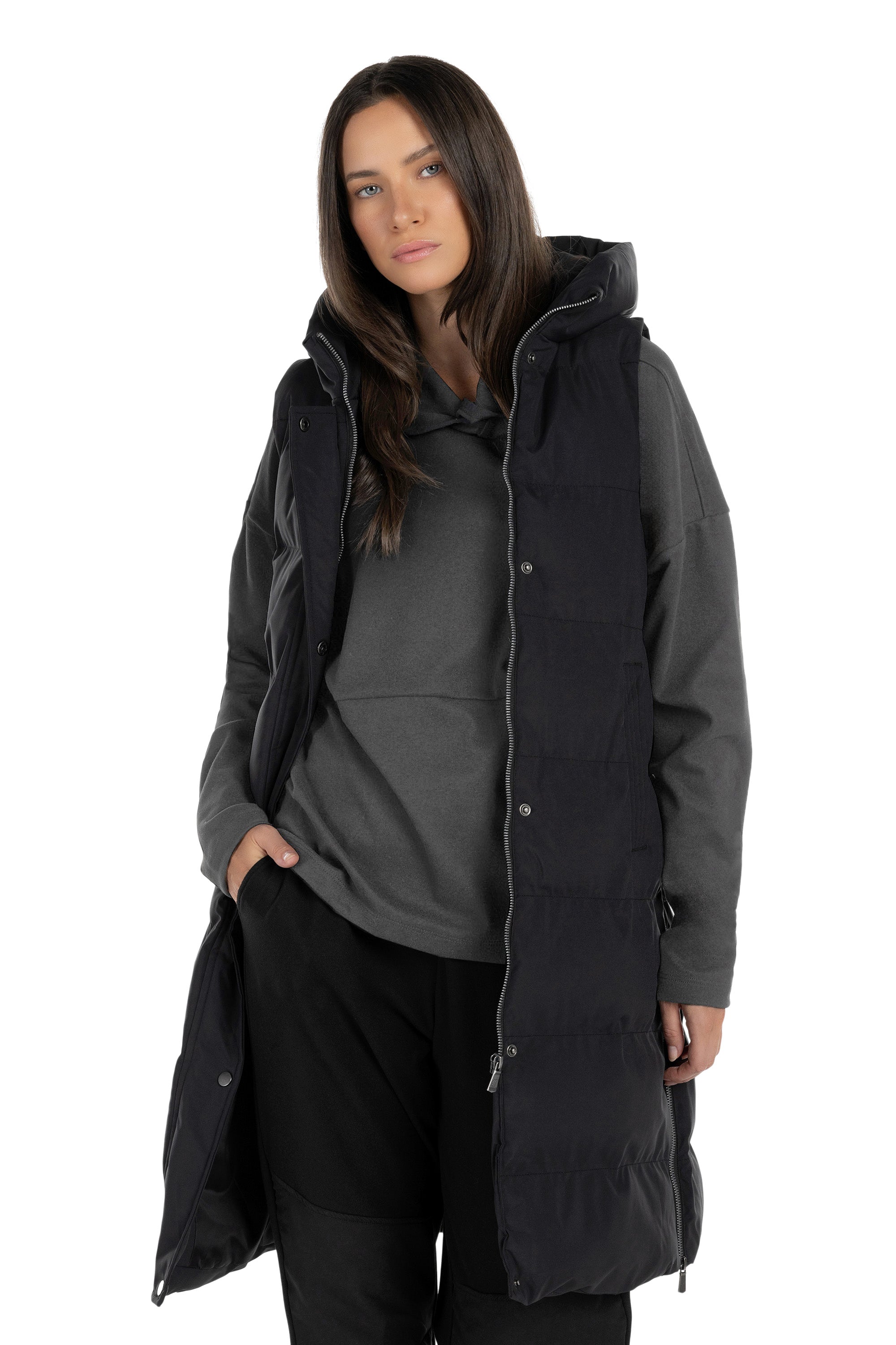 Emma　argue COCOON COAT  PADDING VEST Cocoon Womens Borg Lined Padded Coat | Mountain Warehouse CA