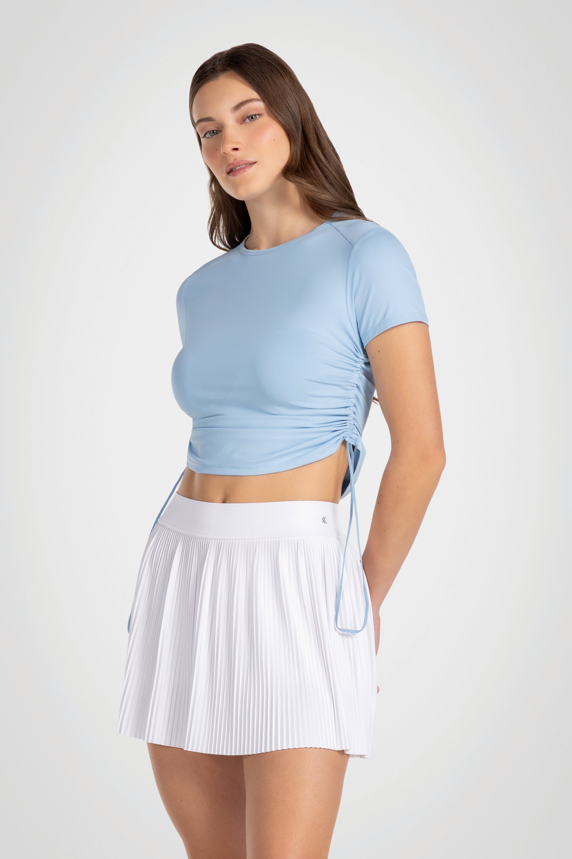 Softgather Side Cinch Crew Tee