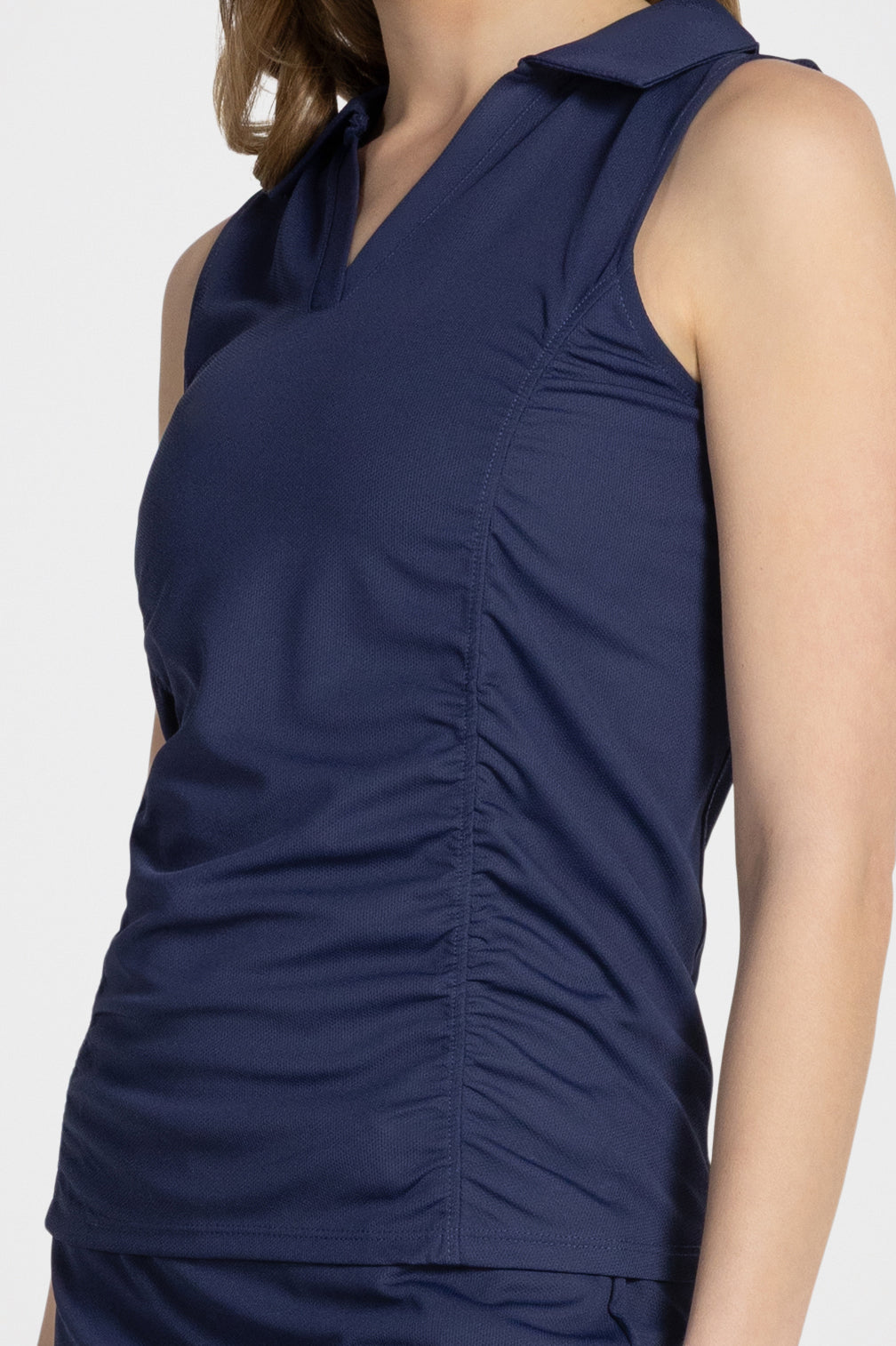 Débardeur polo à col en V LineDrive