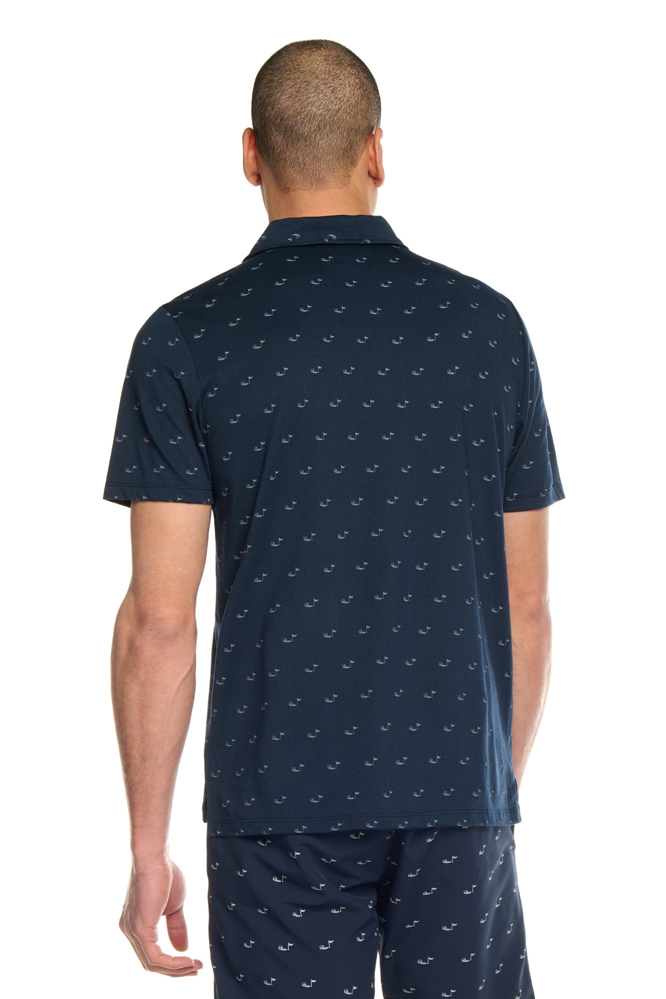 Sky's the Limit Printed Golf Polo