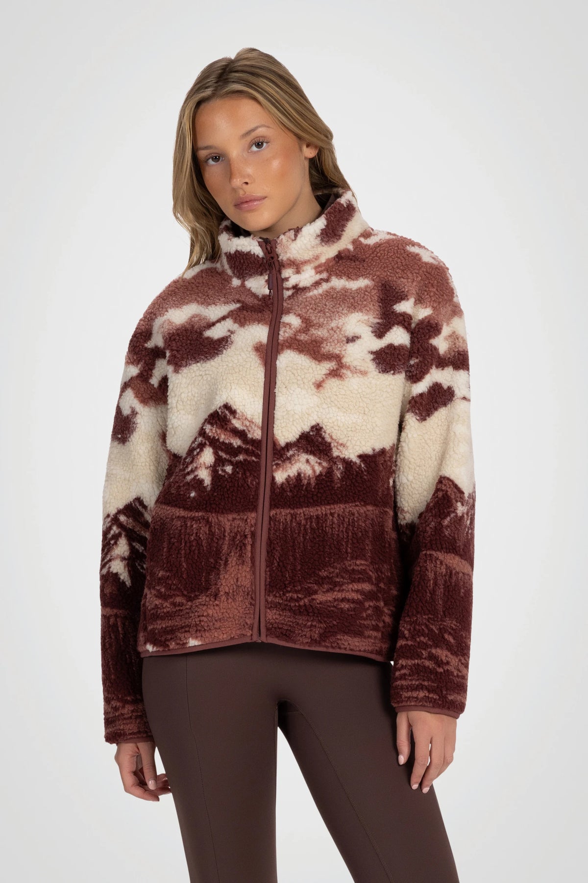 Wilderra Printed Sherpa Jacket