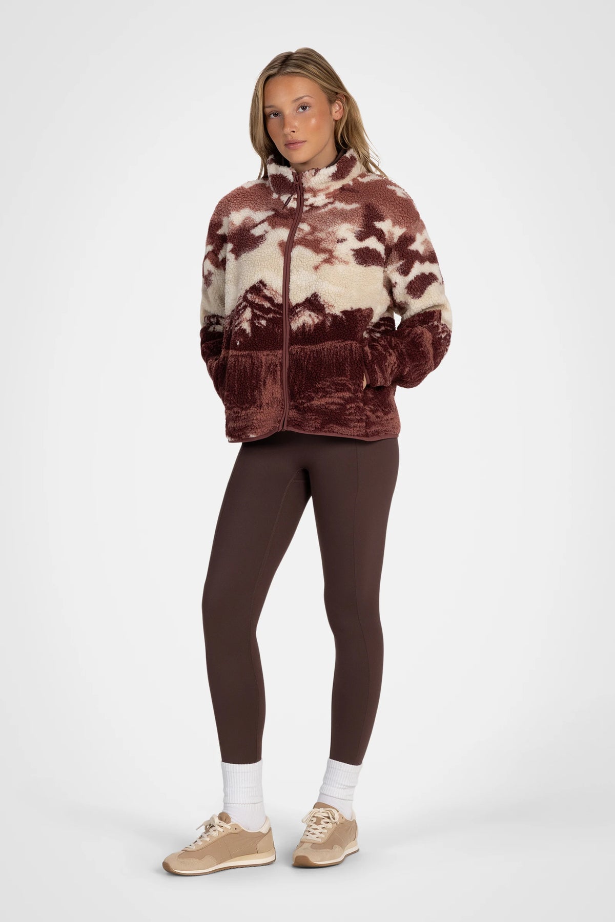 Wilderra Printed Sherpa Jacket