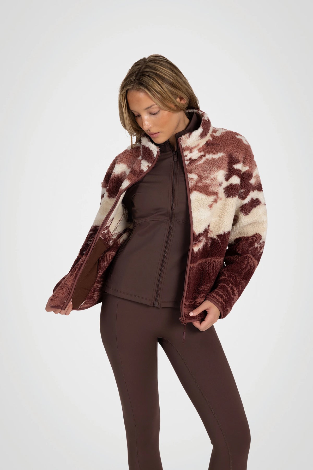 Wilderra Printed Sherpa Jacket