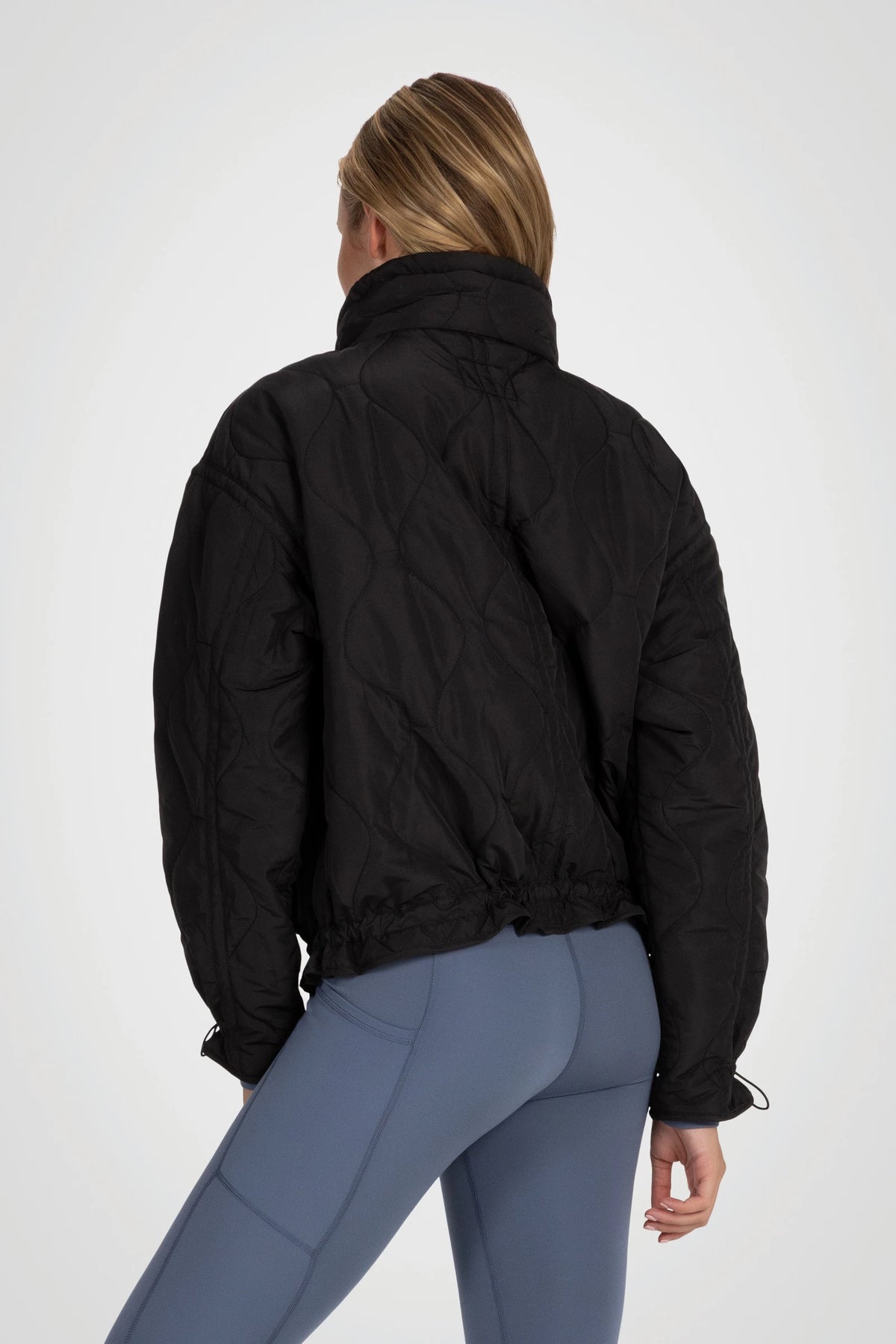 Veylora Cinch-Hem Quilted Jacket