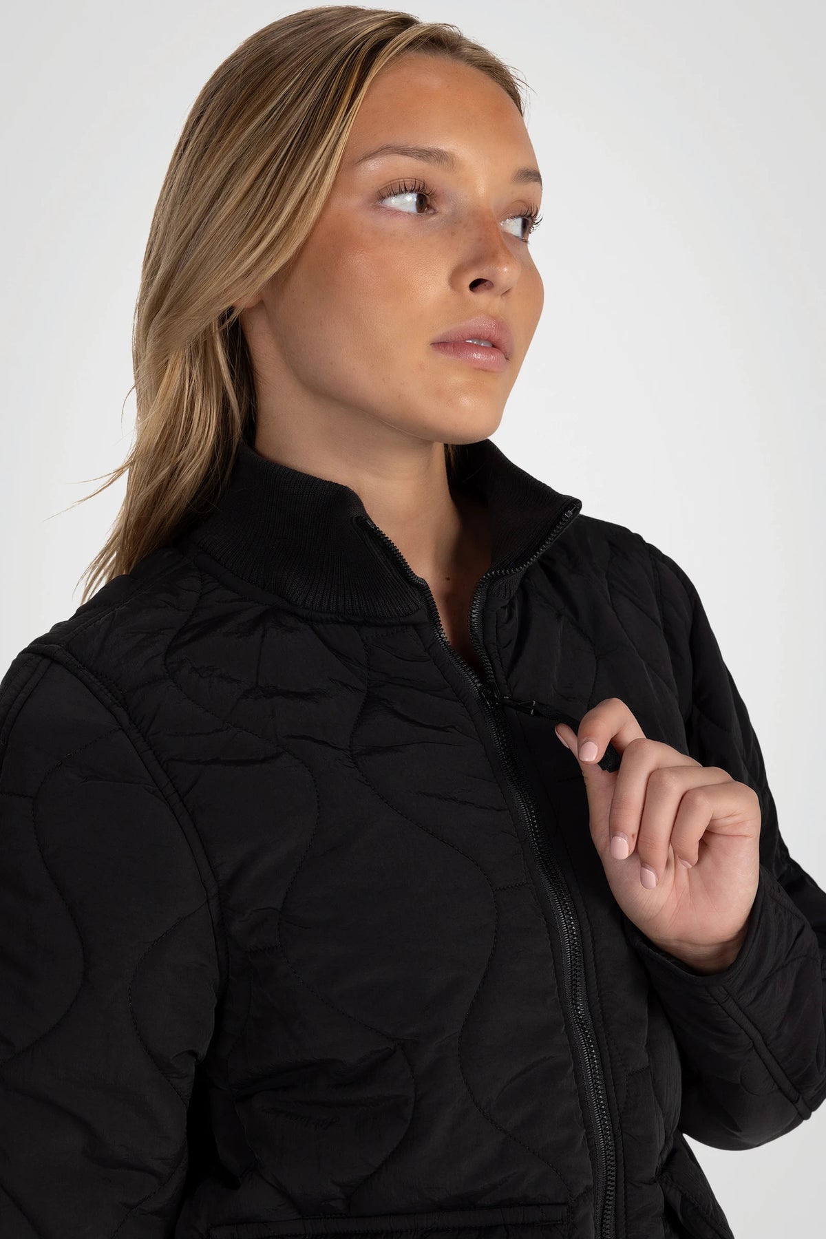 Elowyn Crinkle Quilted Jacket