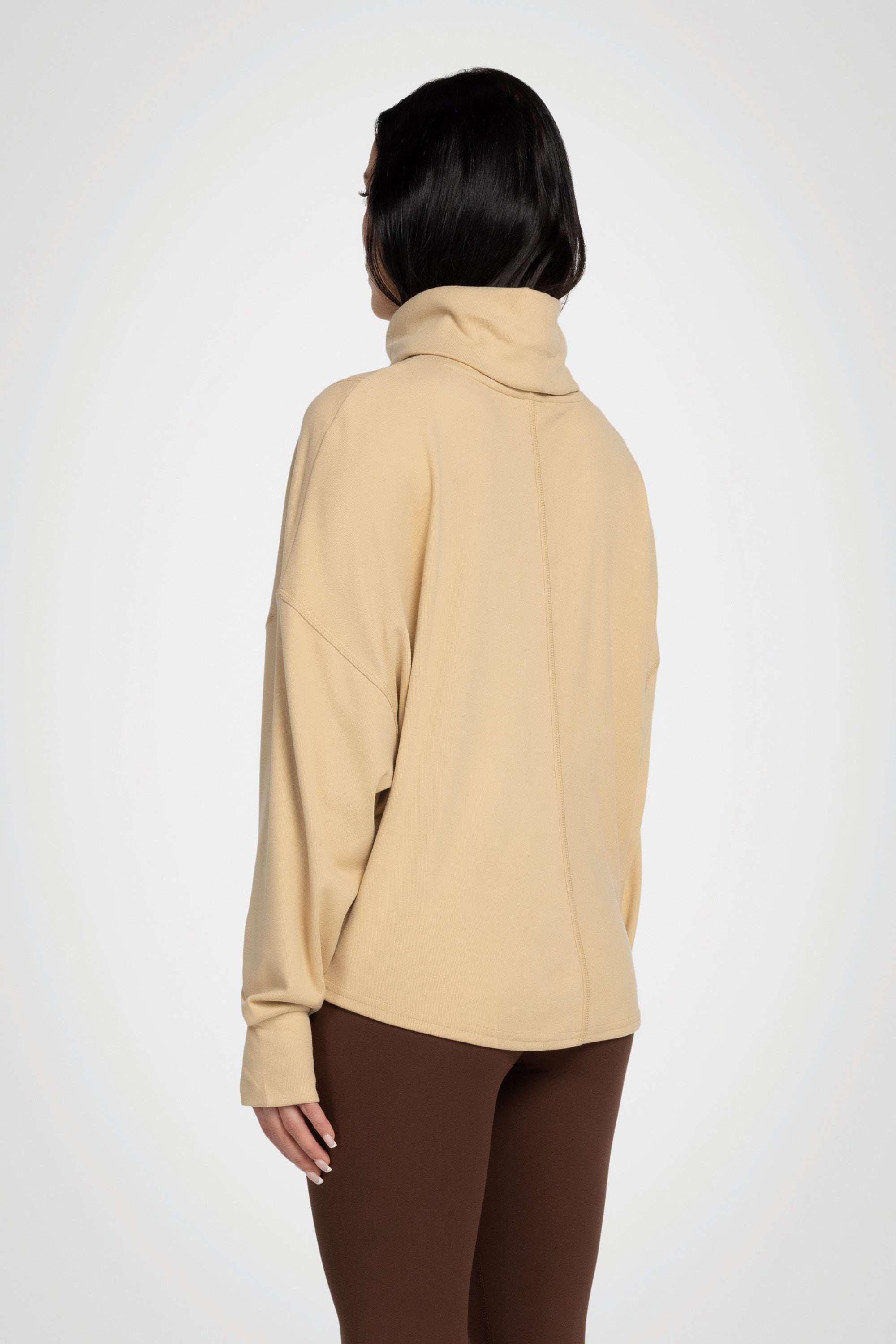 Solace Ribbed Turtleneck Top