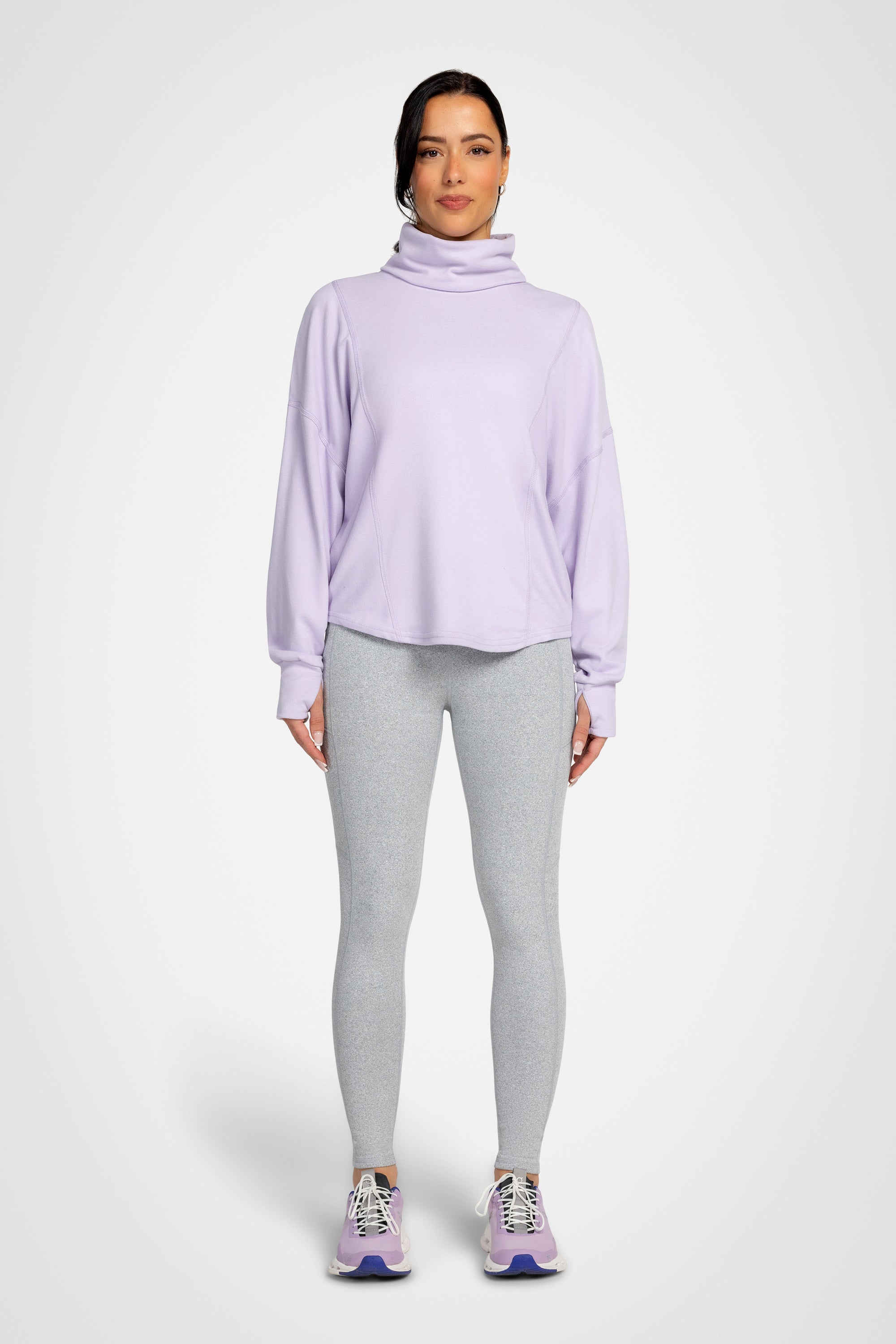 Solace Ribbed Turtleneck Top