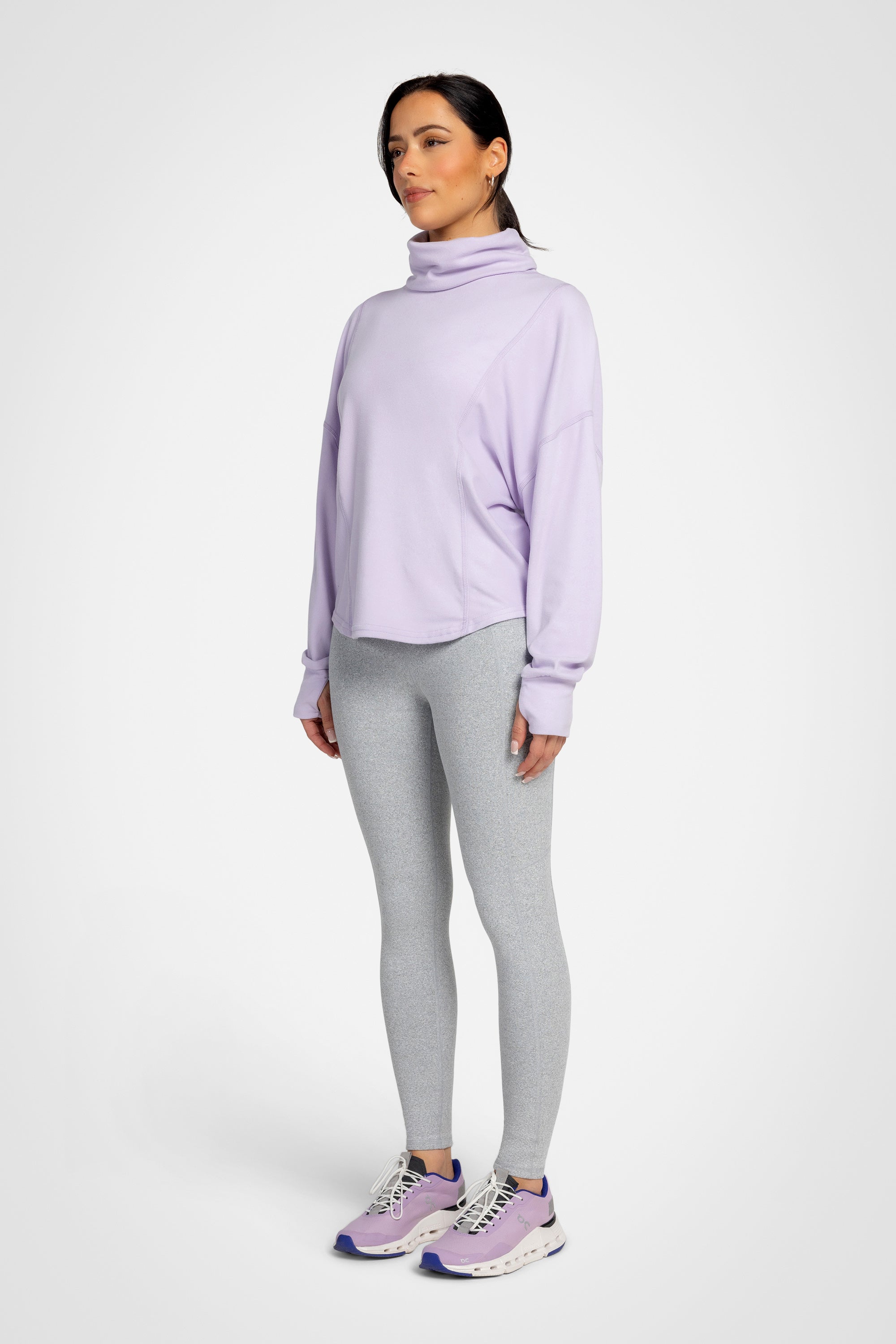 Solace Ribbed Turtleneck Top