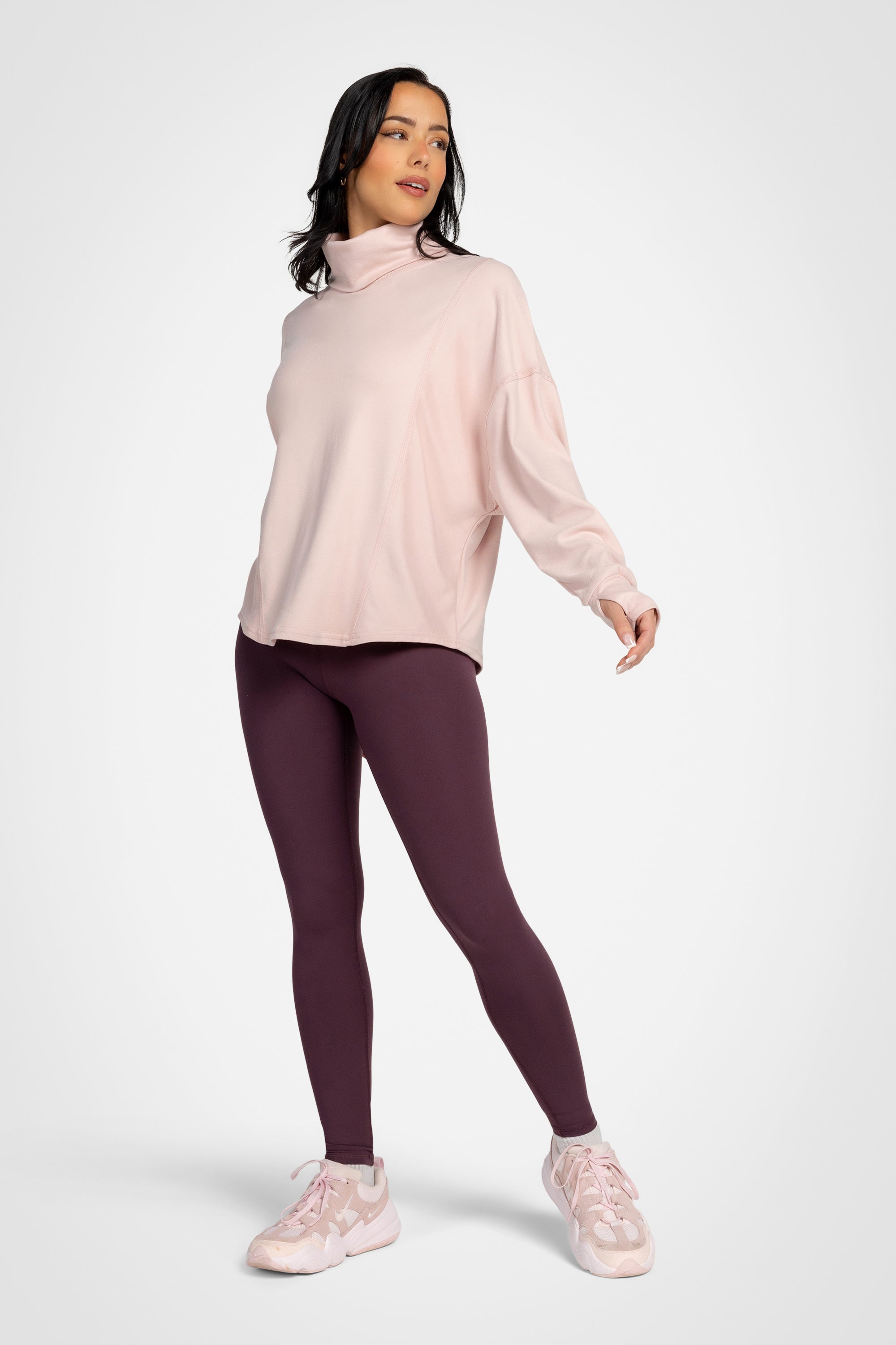 Solace Ribbed Turtleneck Top