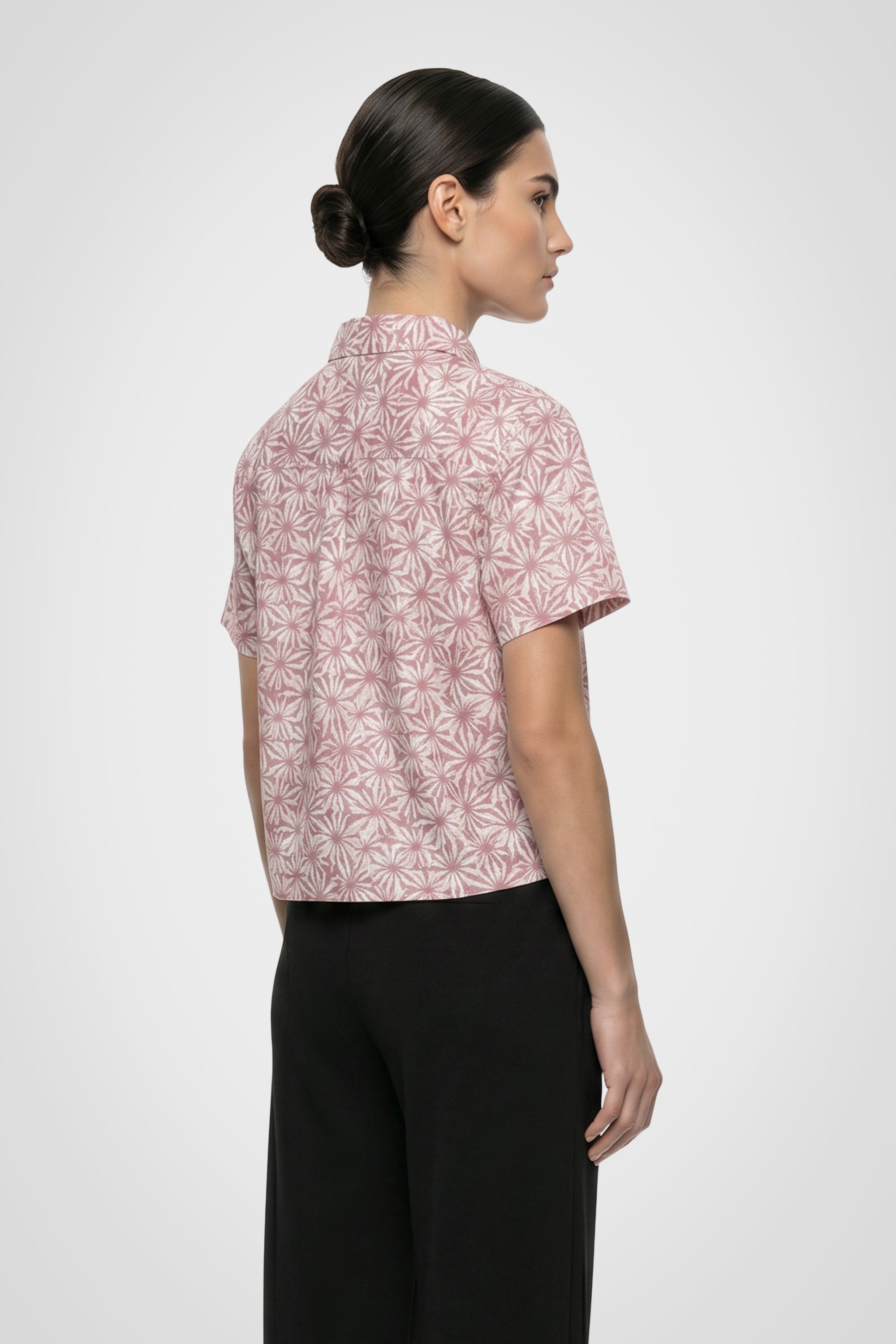 Chemise à manches courtes à imprimé Terra