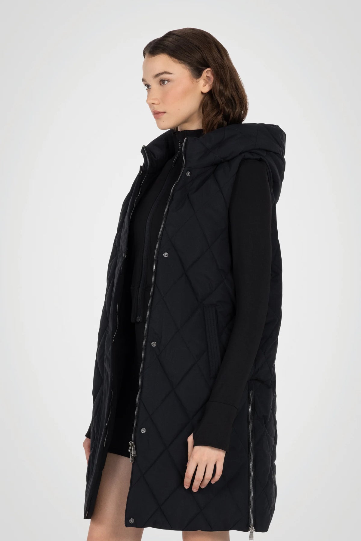 Diamond Long Puffer Vest