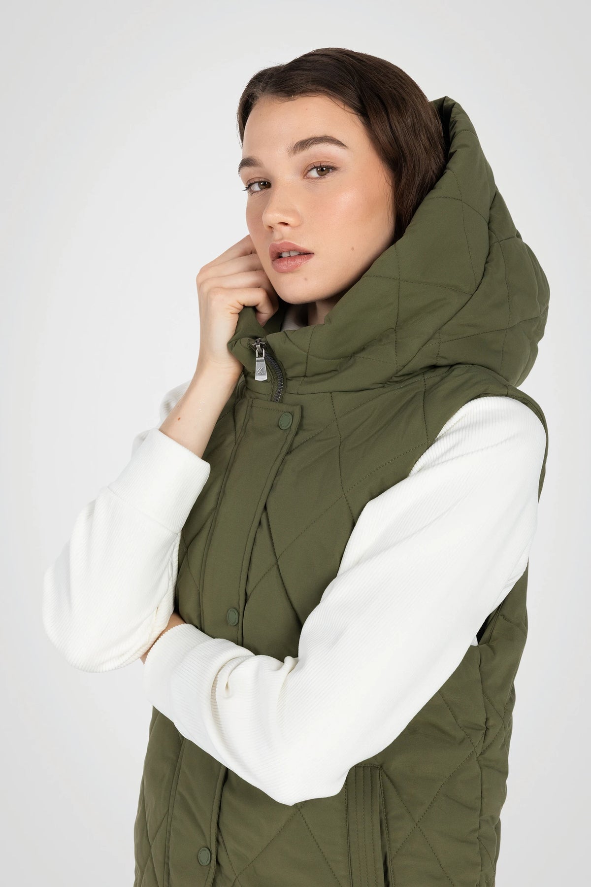 Diamond Long Puffer Vest
