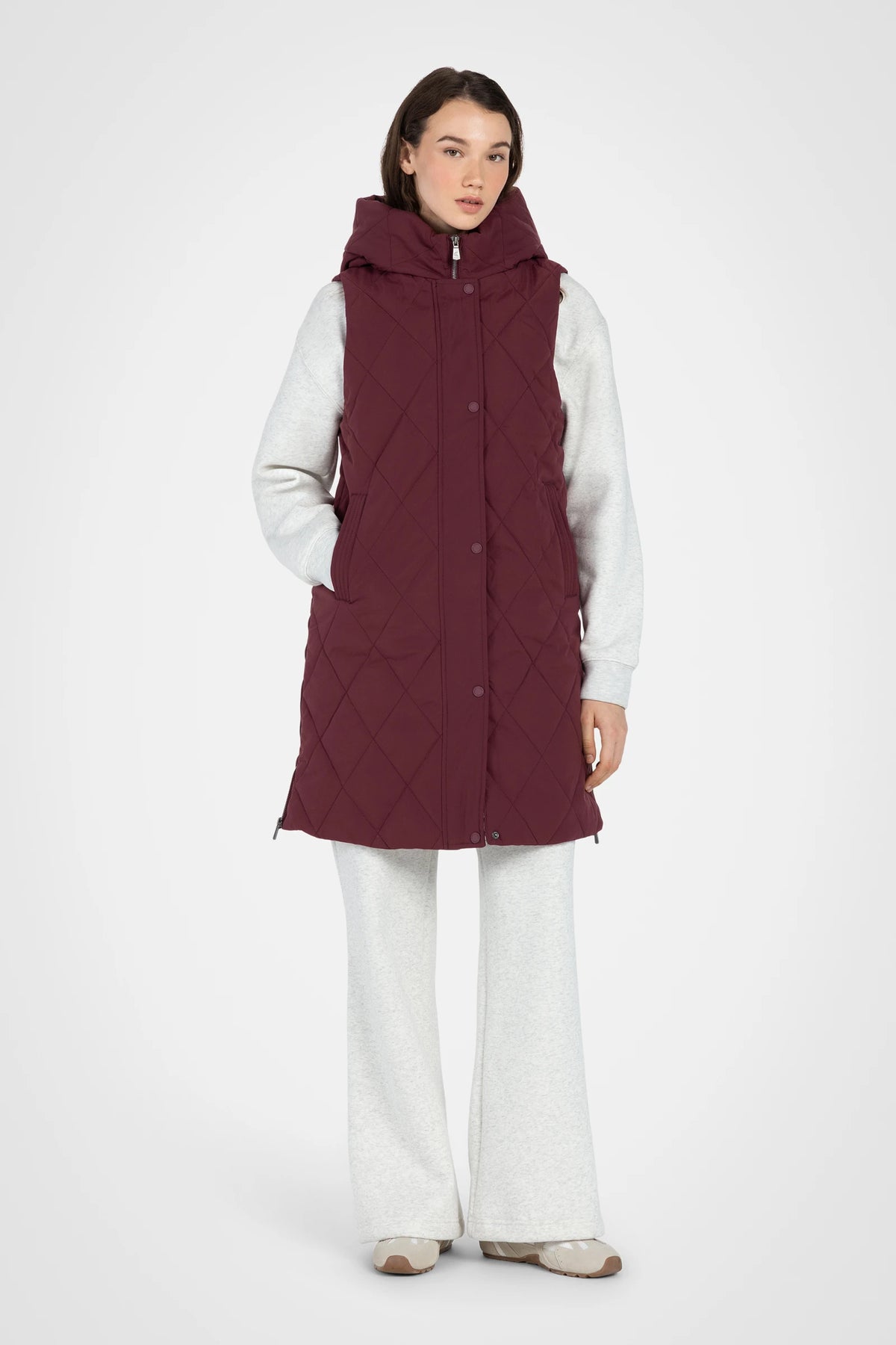 Diamond Long Puffer Vest