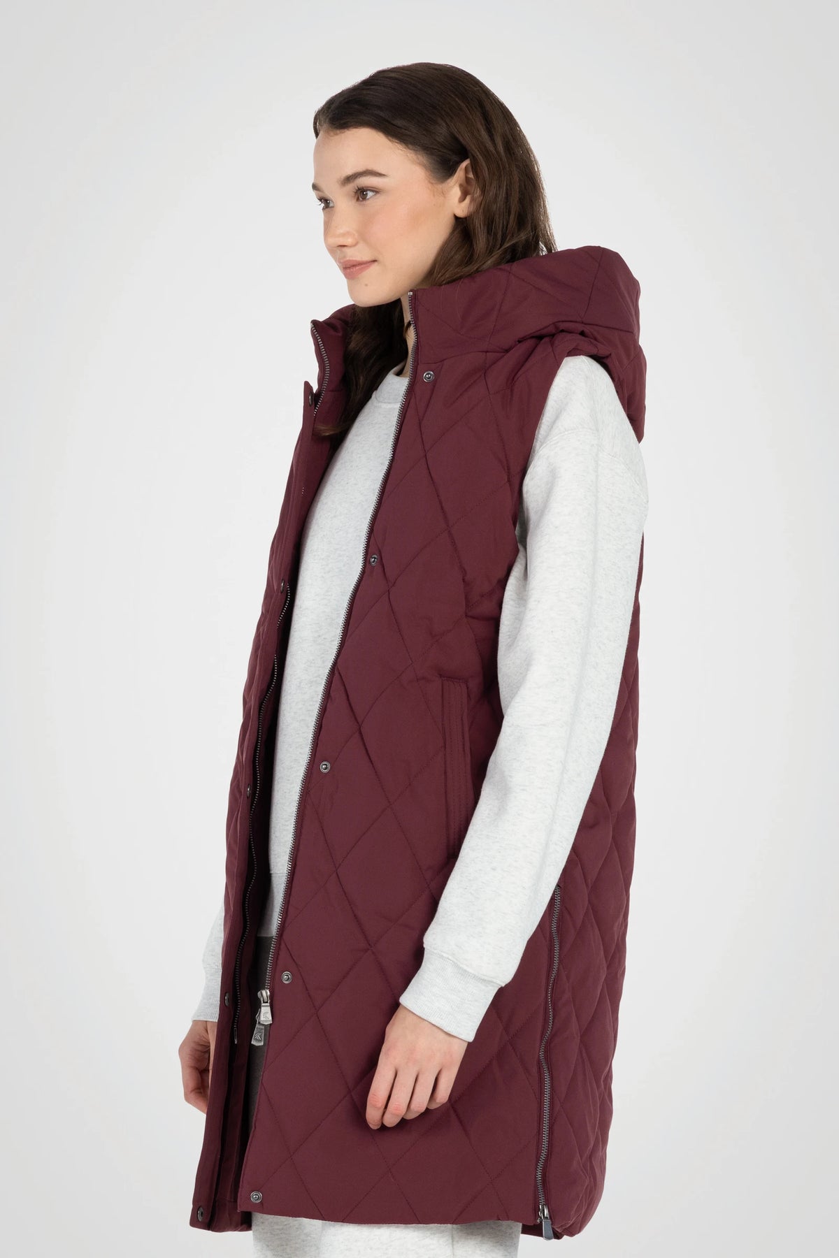 Diamond Long Puffer Vest