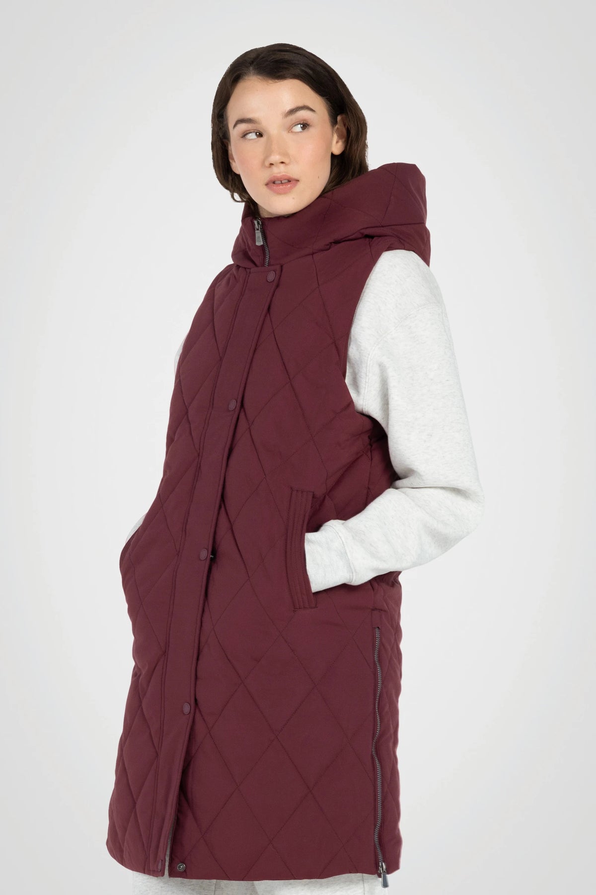 Diamond Long Puffer Vest
