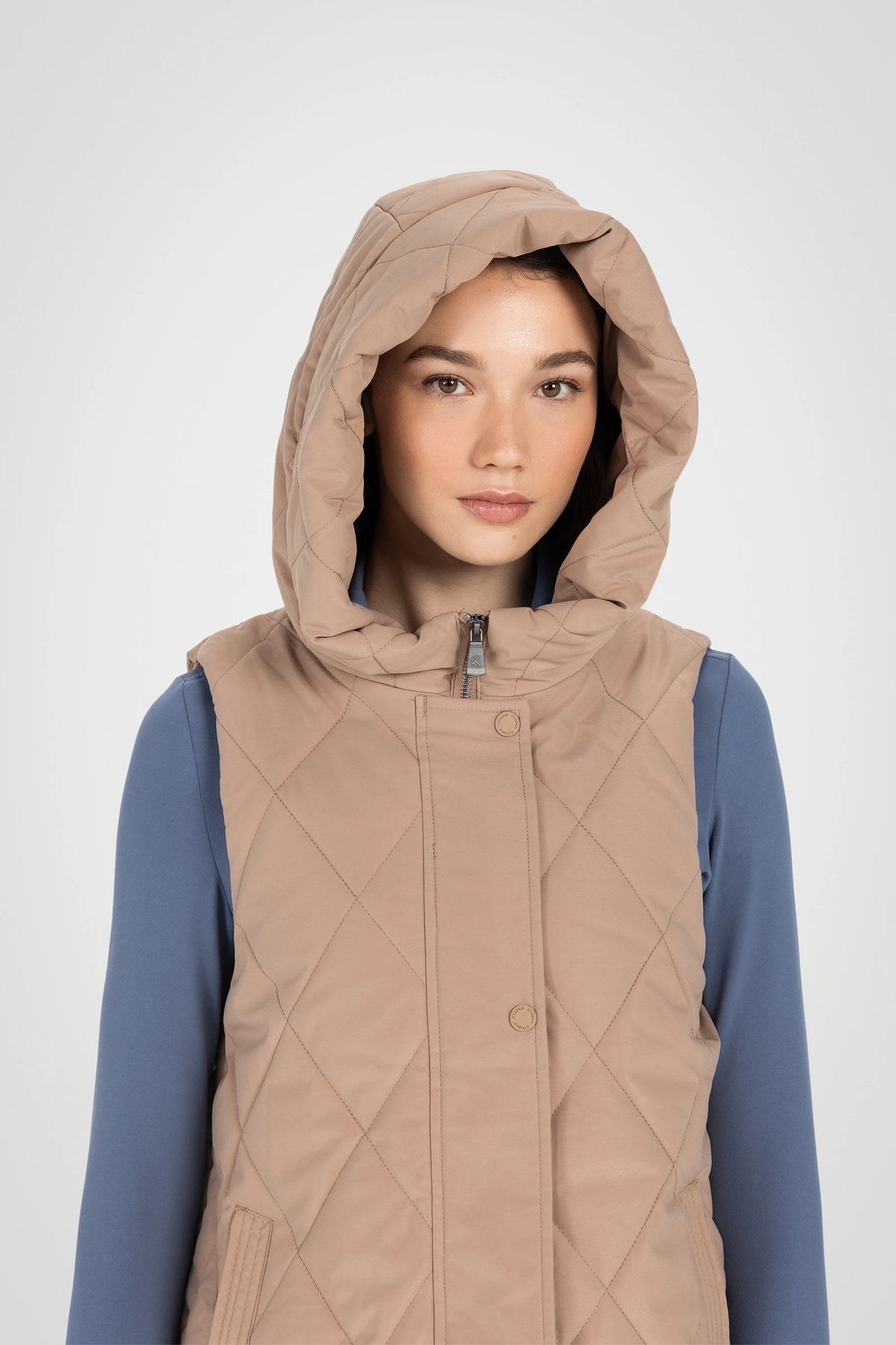 Diamond Long Puffer Vest
