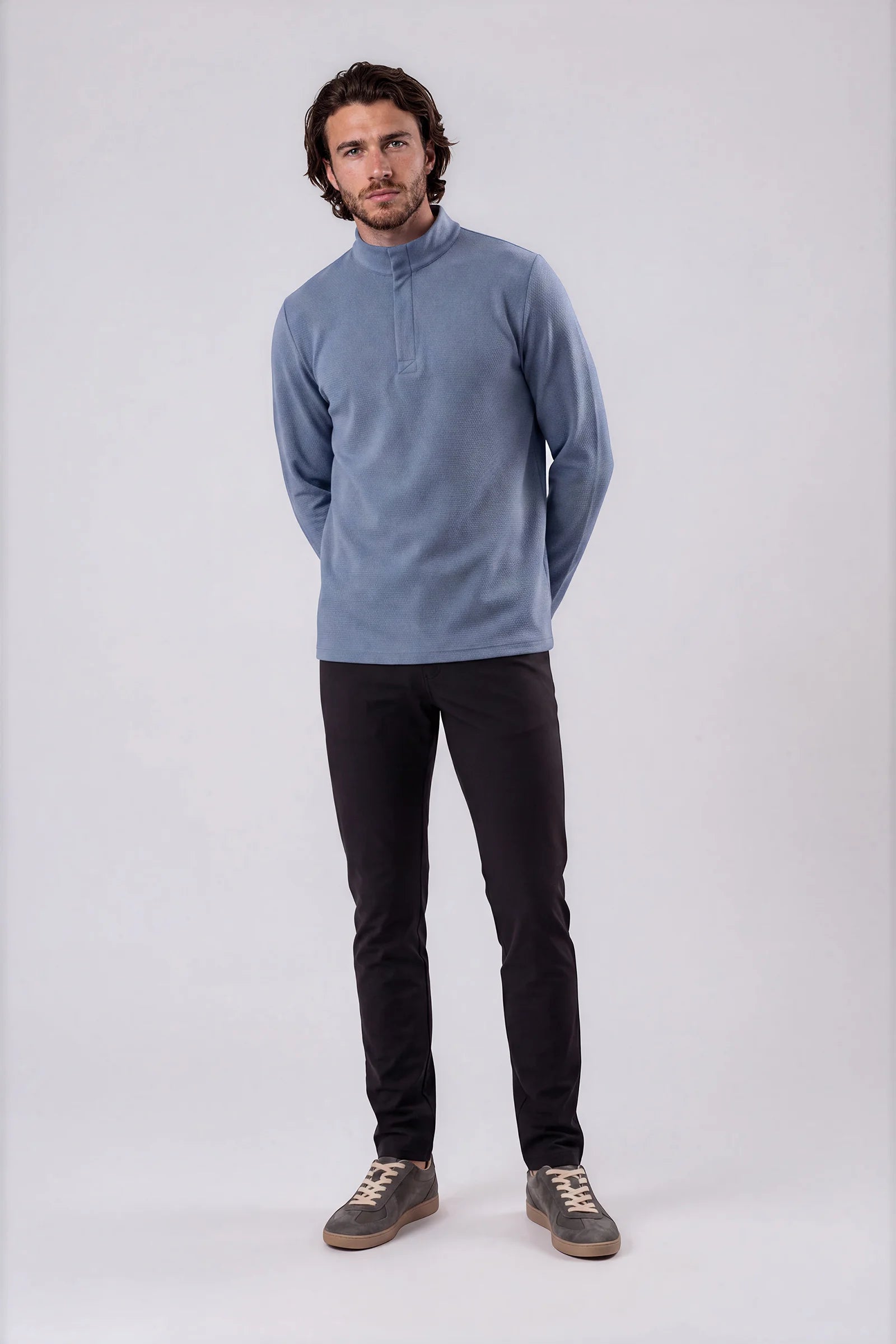 Ronaldo Zip Mock Top