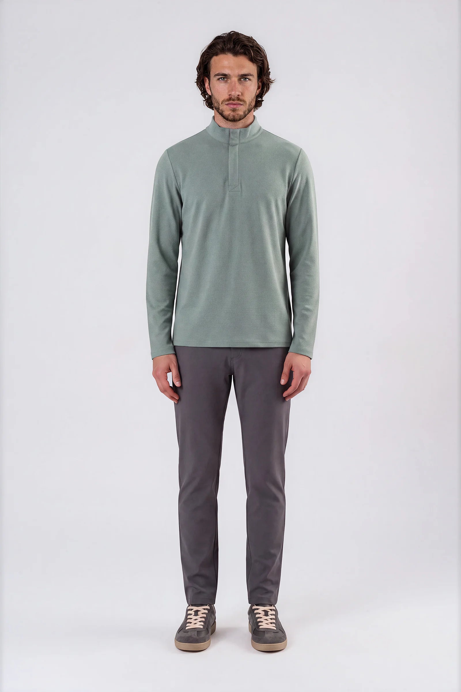 Ronaldo Zip Mock Top