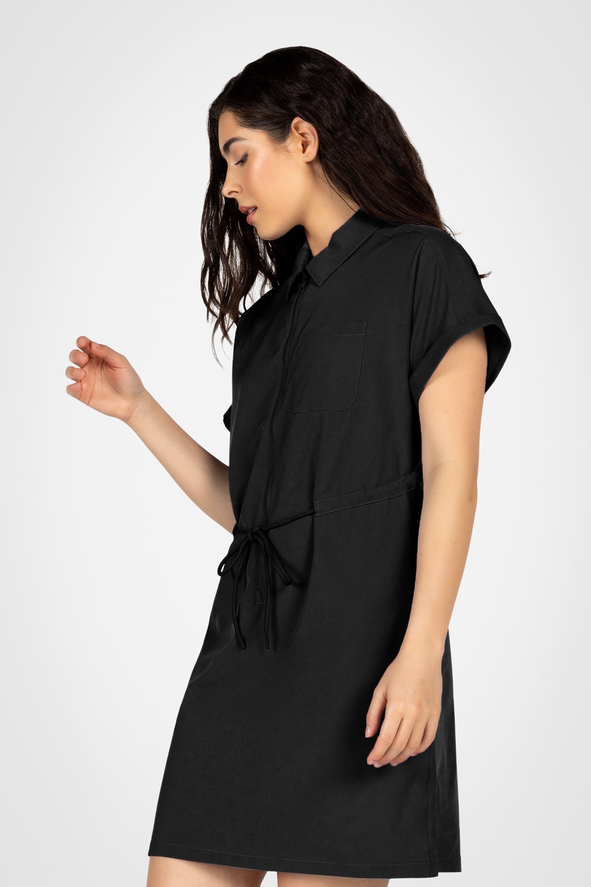 Robe chemise zippée de tous les jours