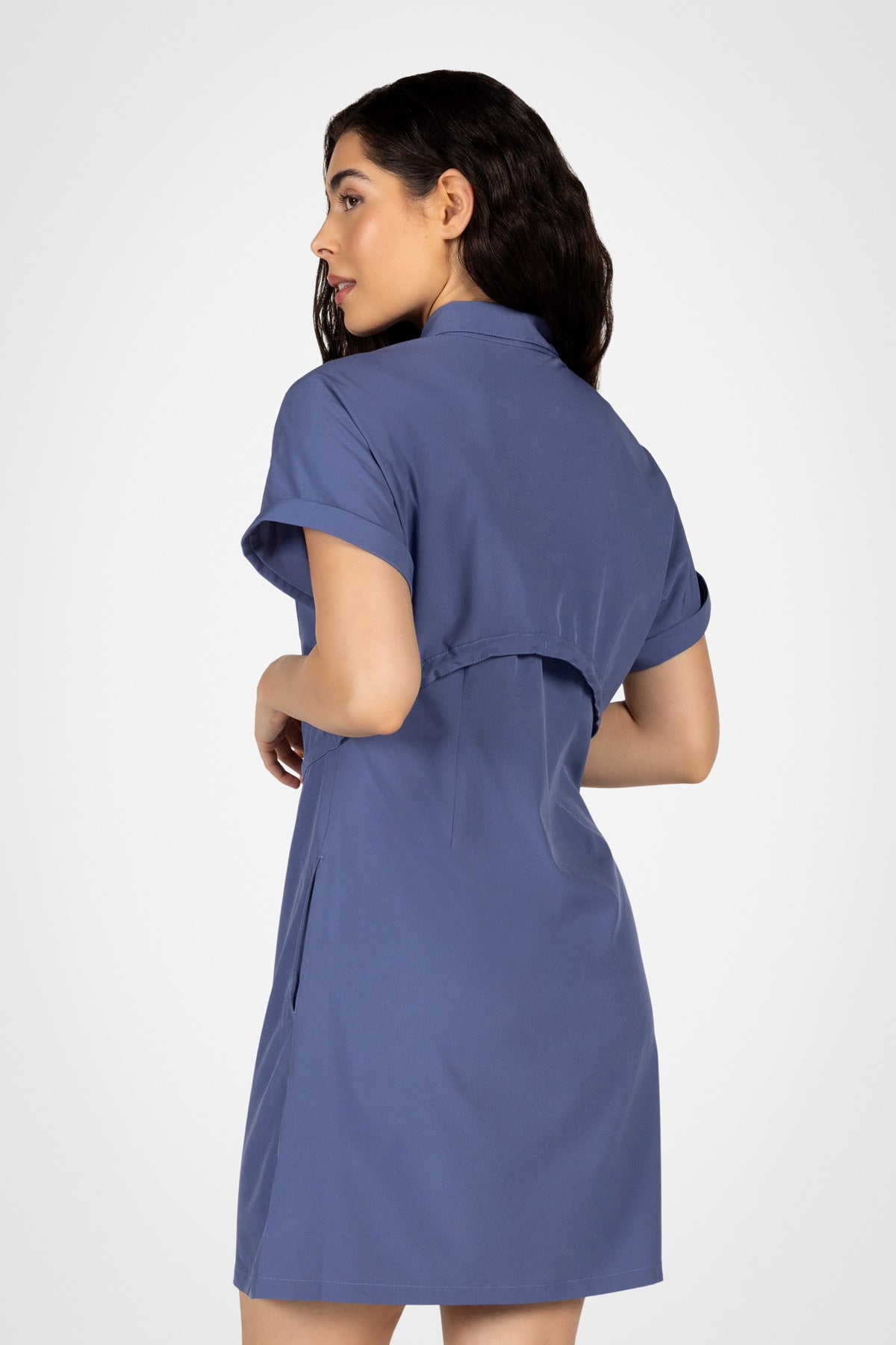 Robe chemise zippée de tous les jours