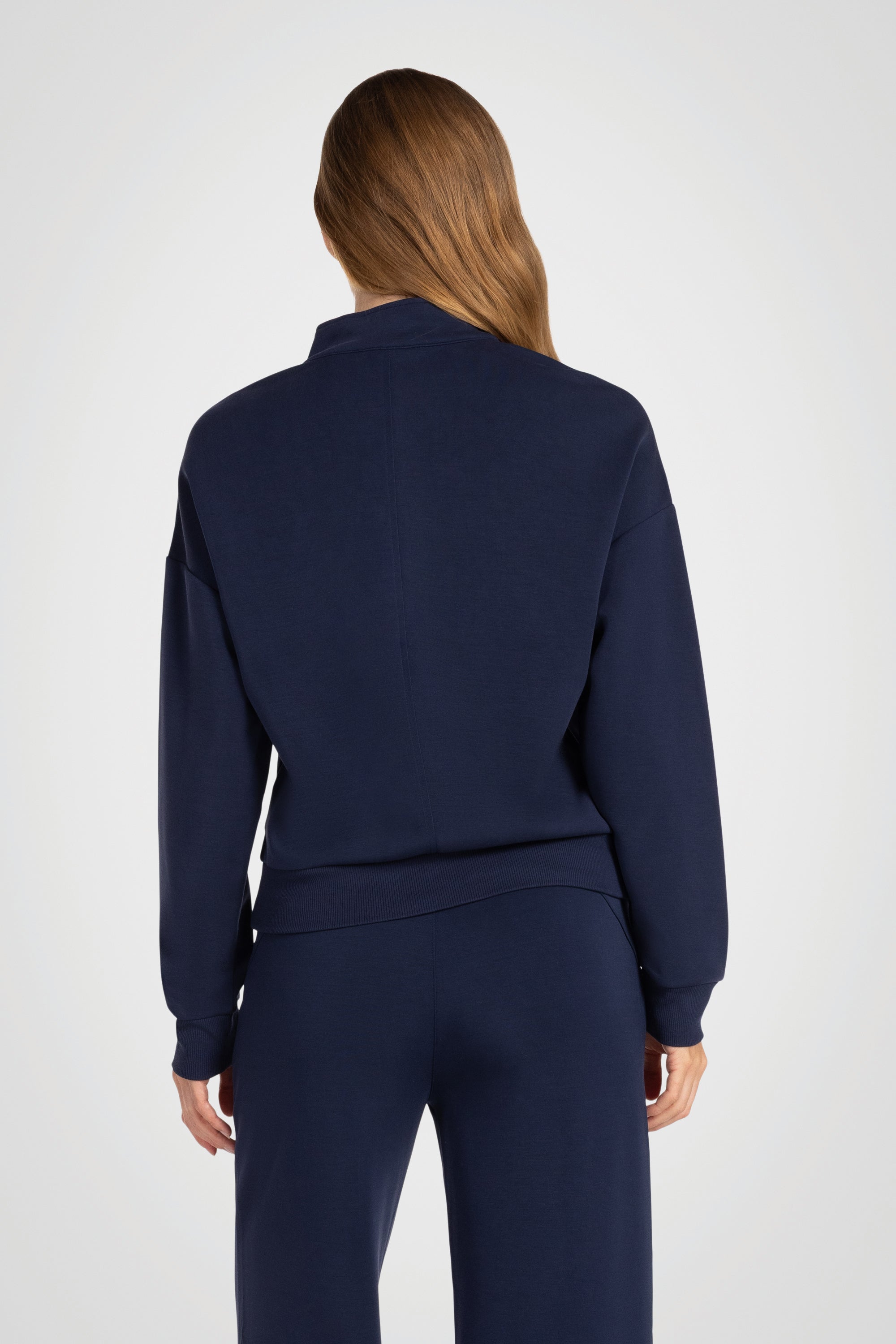 Sanded Modal Mock Neck Pullover