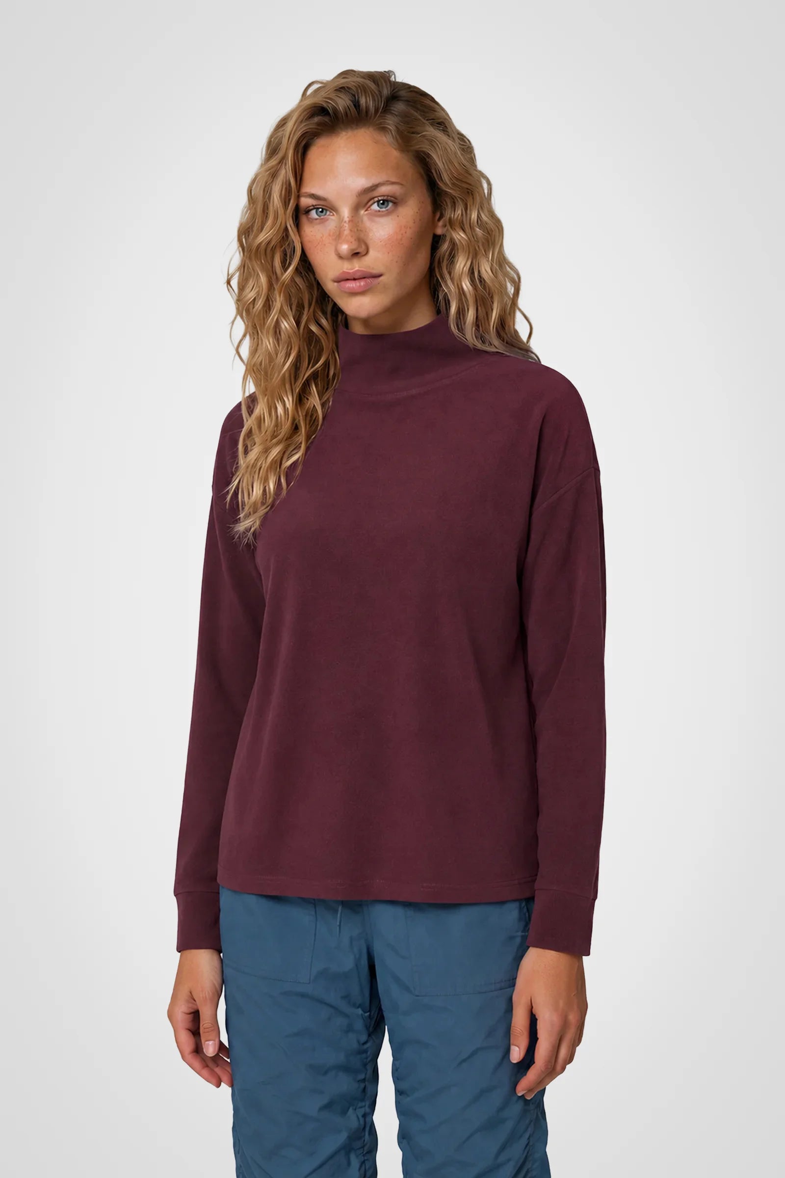 Mossvale Mock Neck Pullover