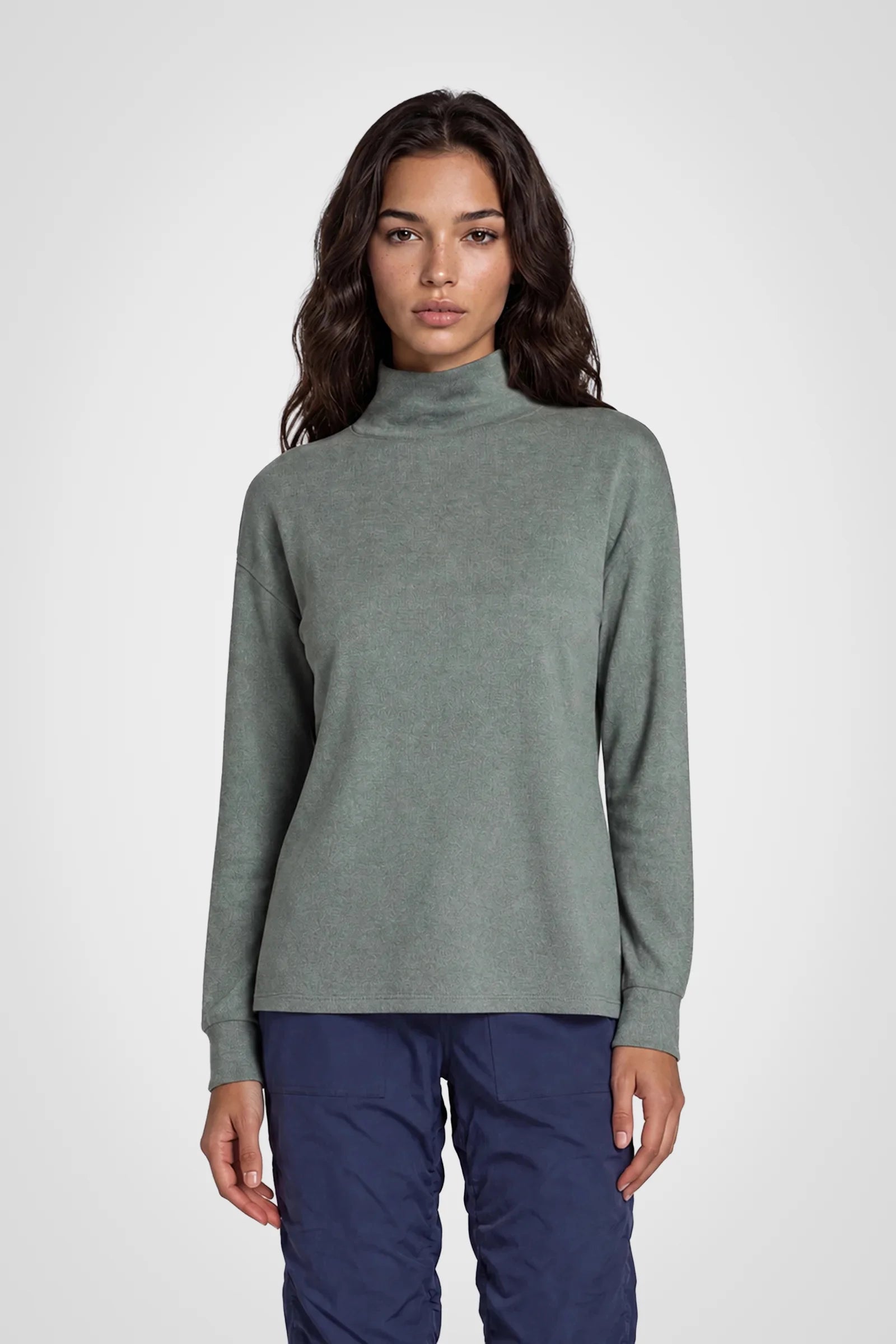 Mossvale Mock Neck Pullover