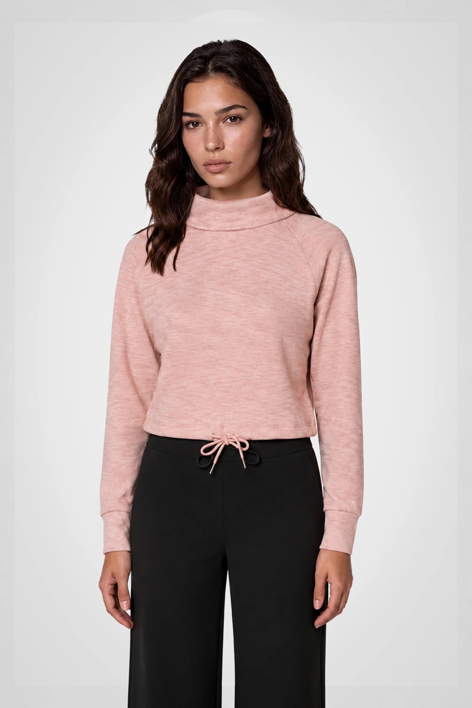 Cozy Jacquard Funnel Neck Pullover
