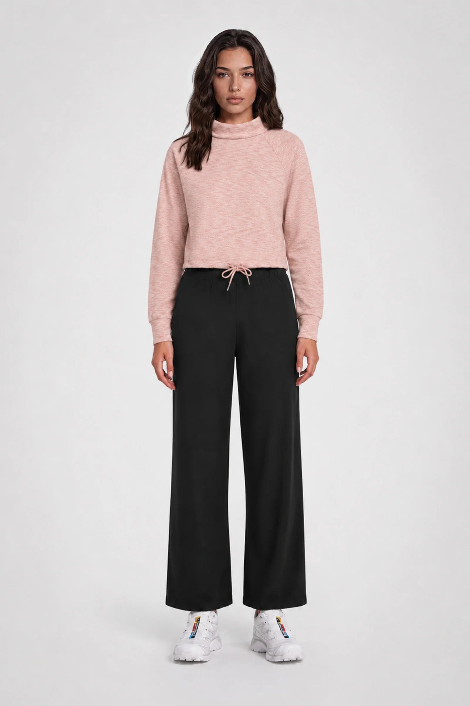 Cozy Jacquard Funnel Neck Pullover