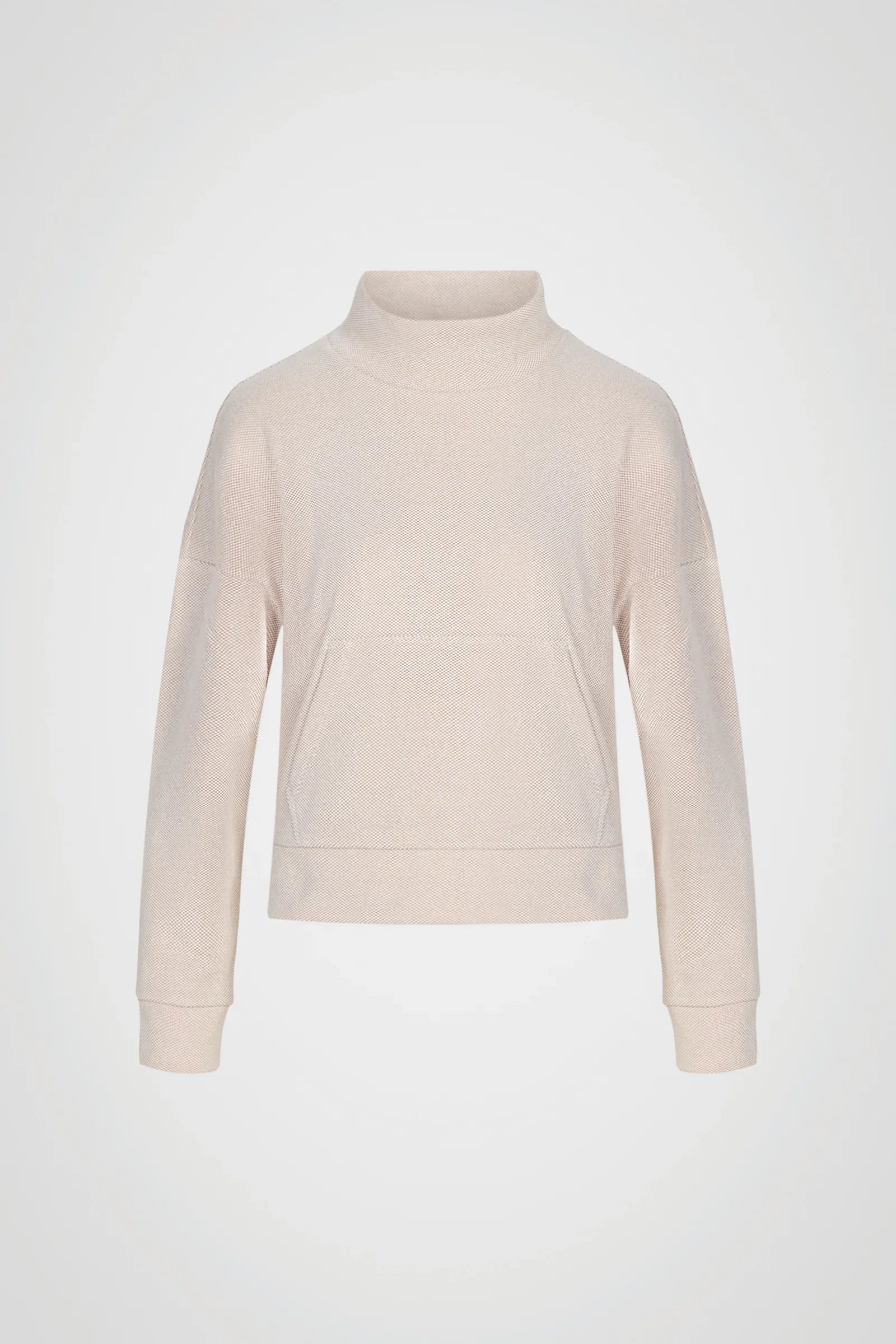 Cloud Hex Mock Neck Pullover