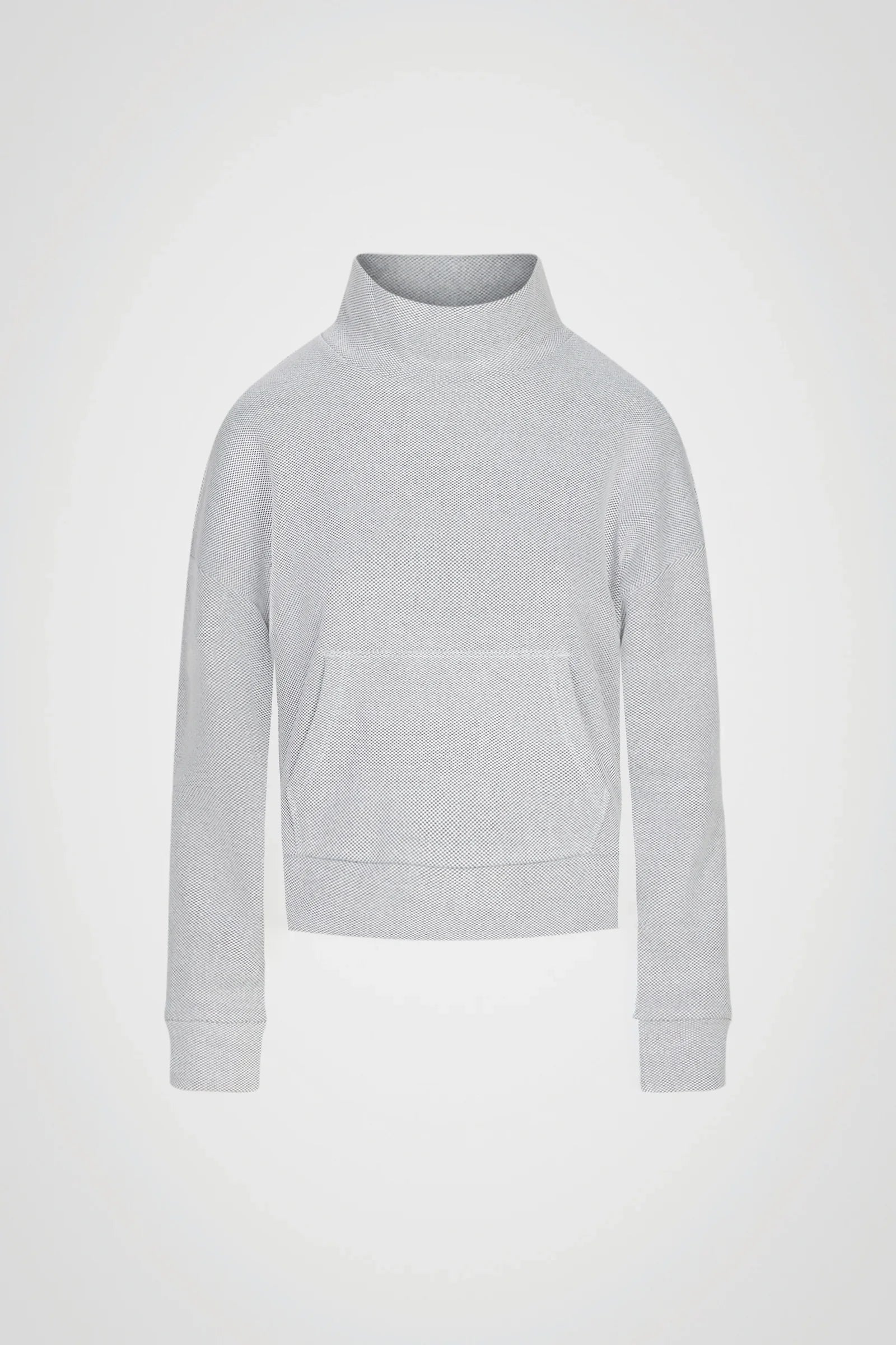 Cloud Hex Mock Neck Pullover