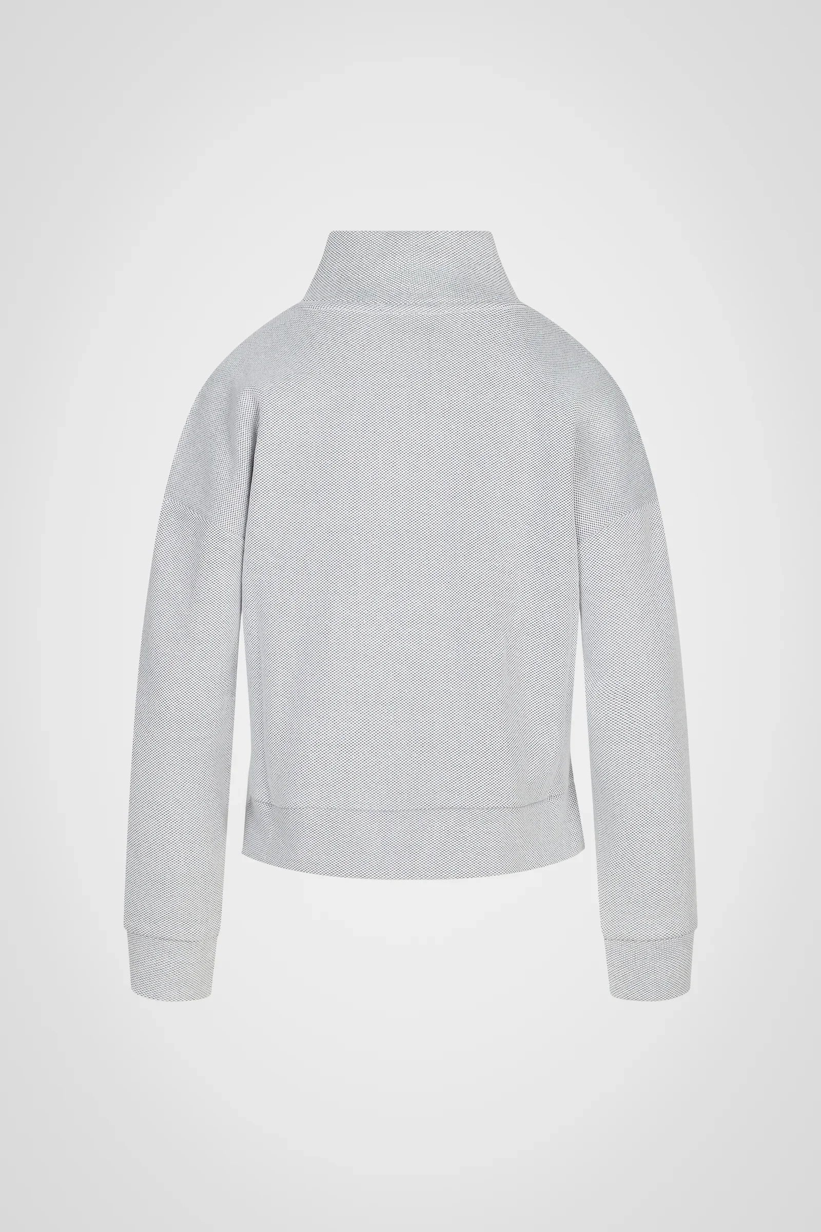 Cloud Hex Mock Neck Pullover