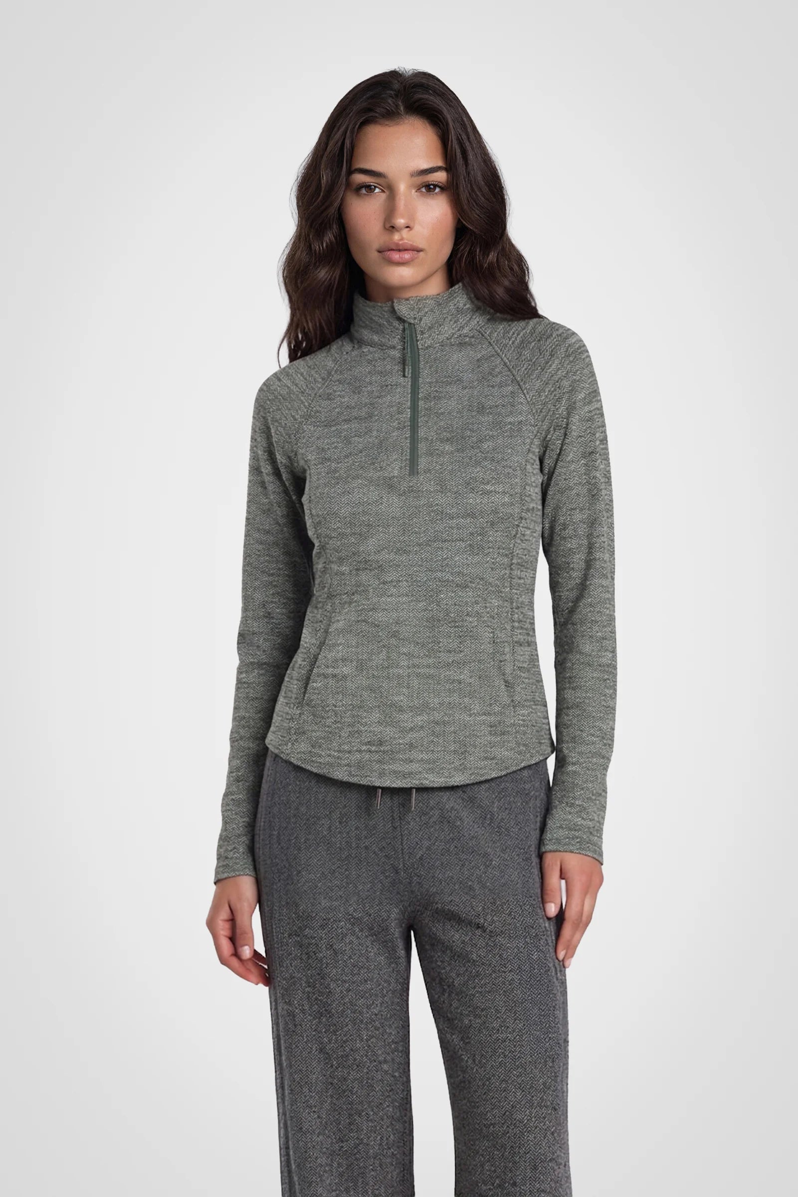Evergreen Cozy Half-Zip Pullover