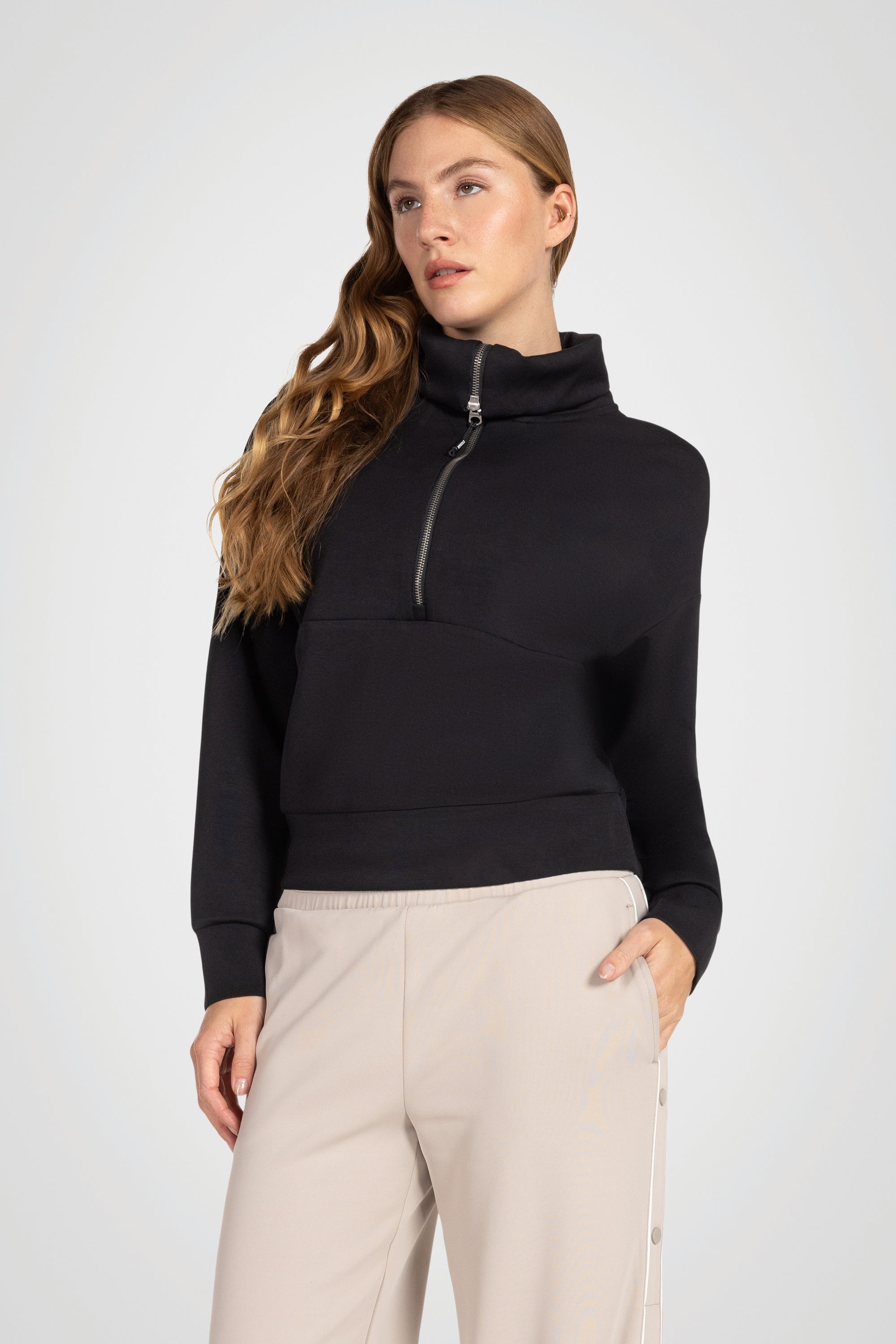 Truffle Half-Zip Mock Pullover