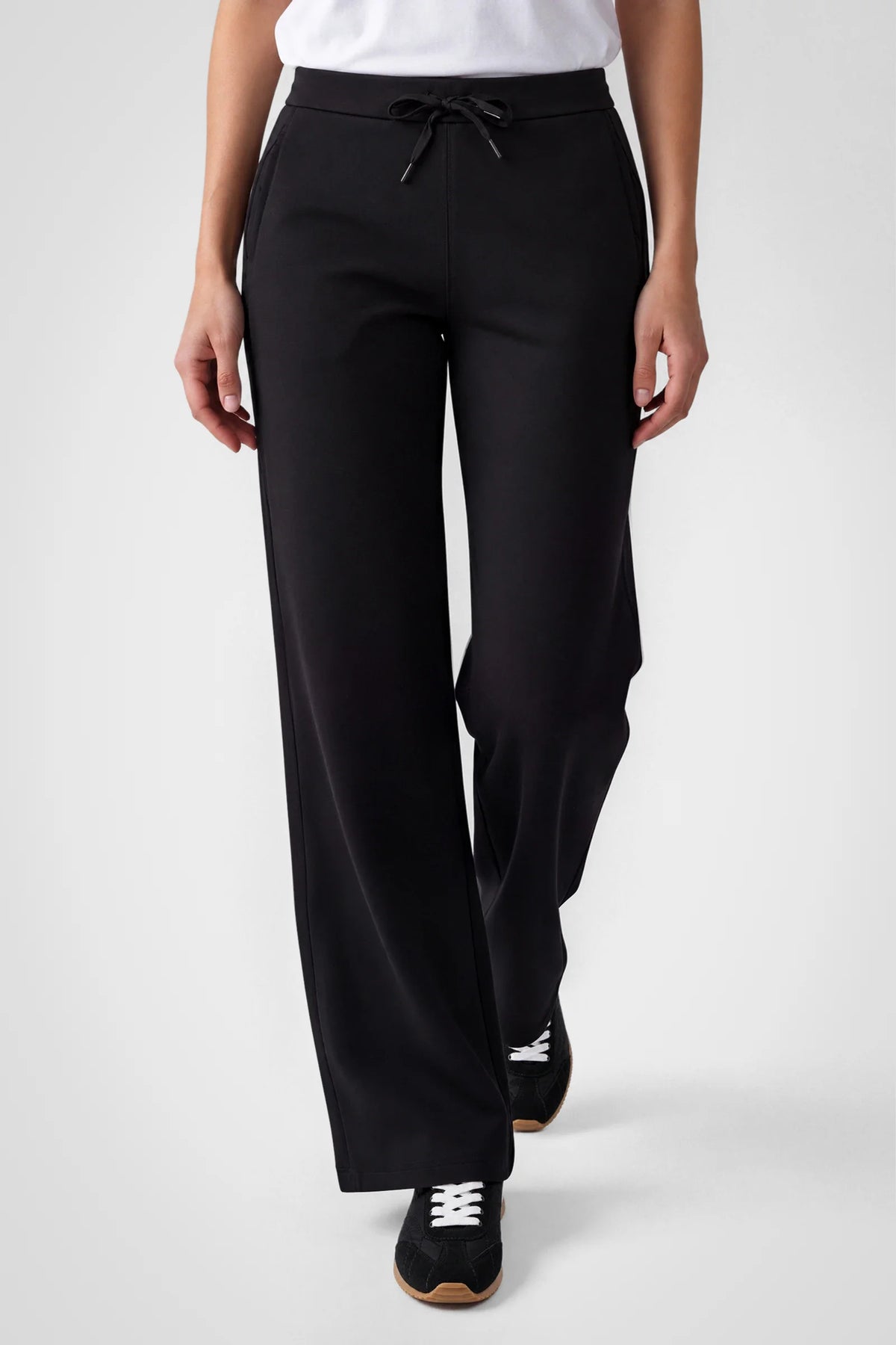 Aerelle Moss Jersey Wide-Leg Pants