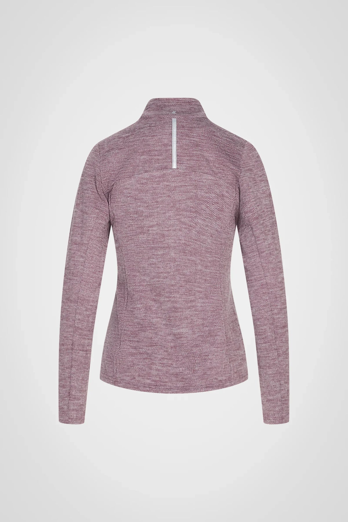 Mock Neck Half-Zip Long Sleeve Top