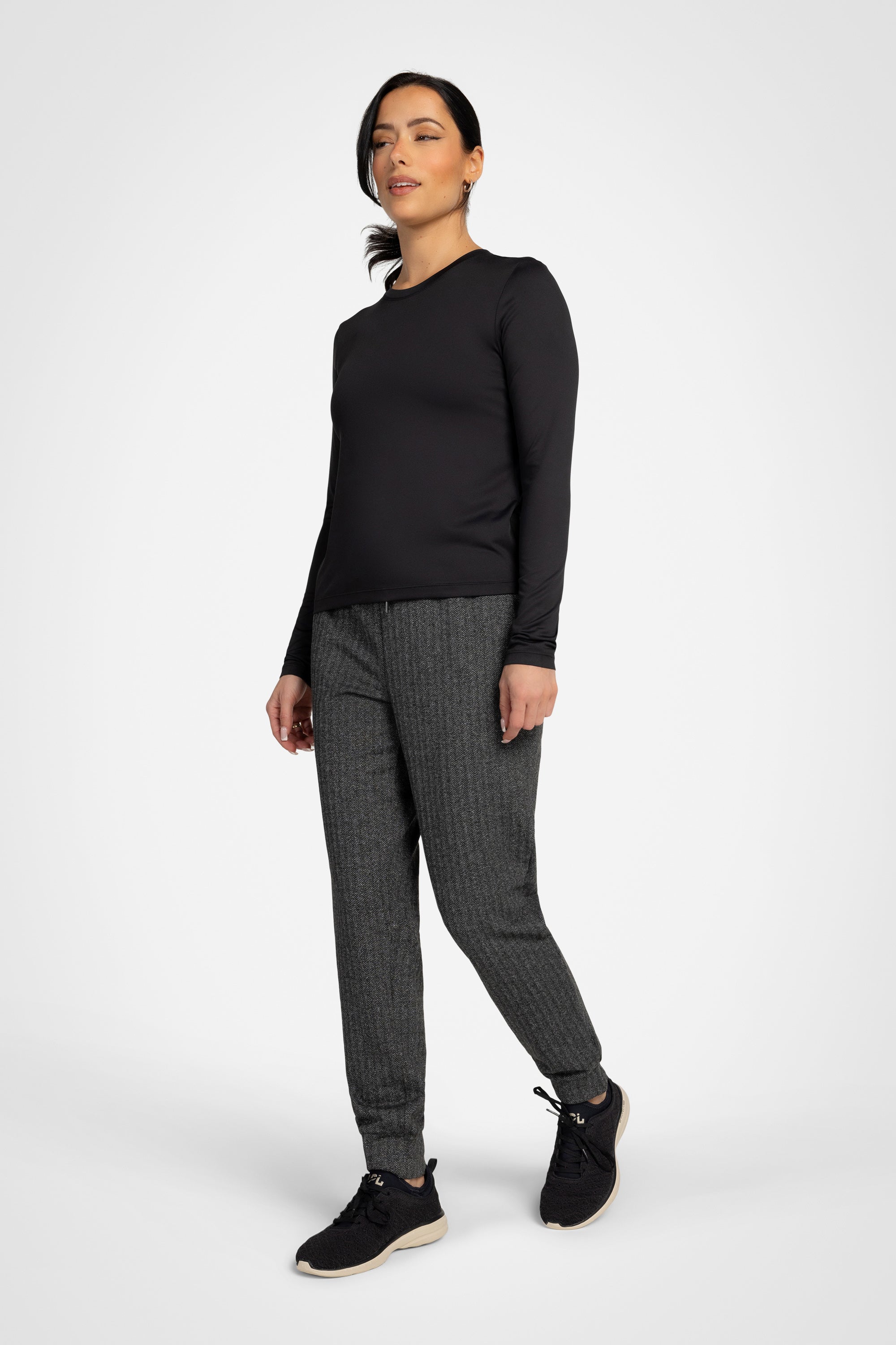 Willow Long-Sleeve Crewneck Top