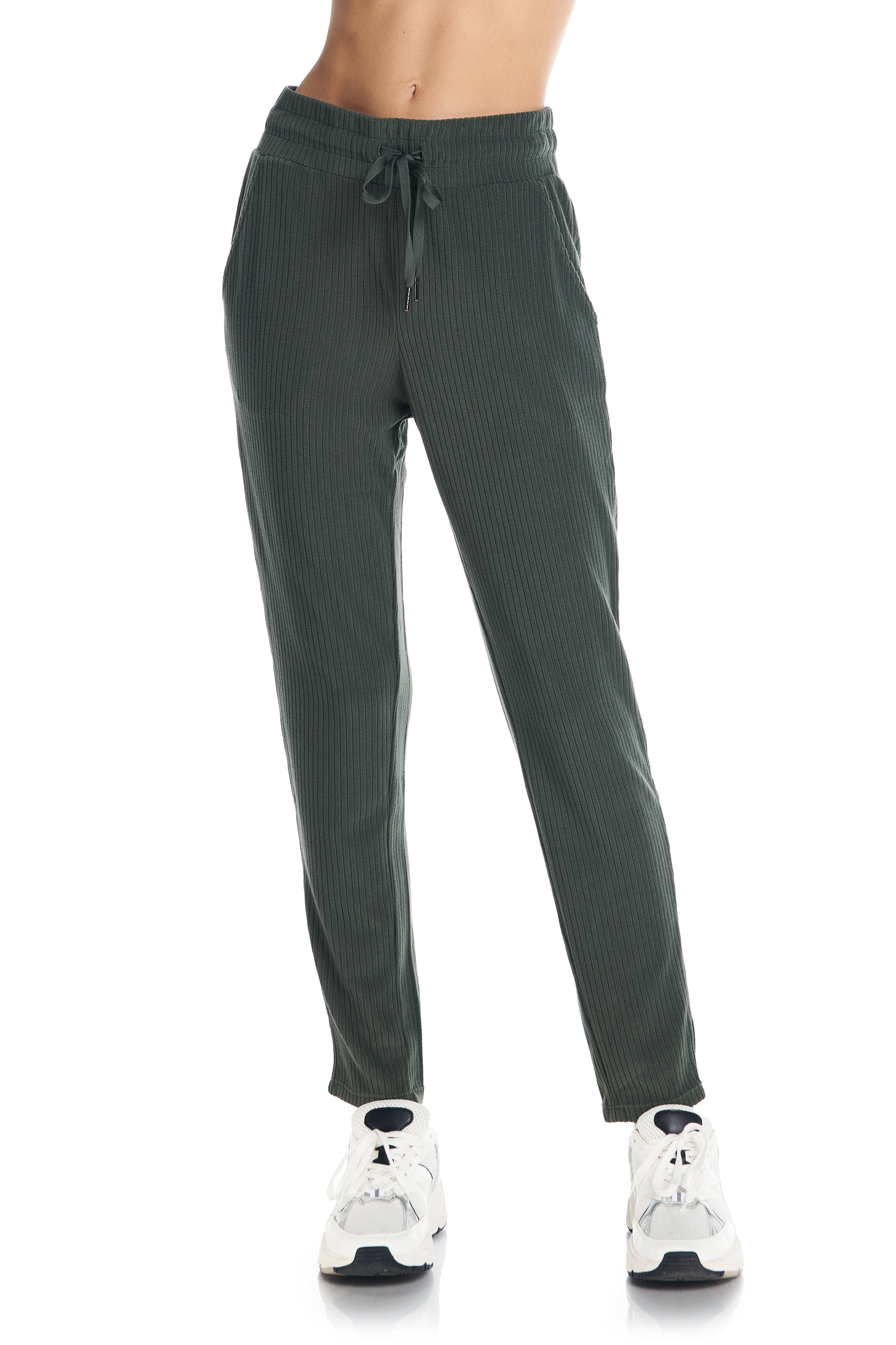 Kyodan Womens Velour Ribbed Lounge Trouser Jogger