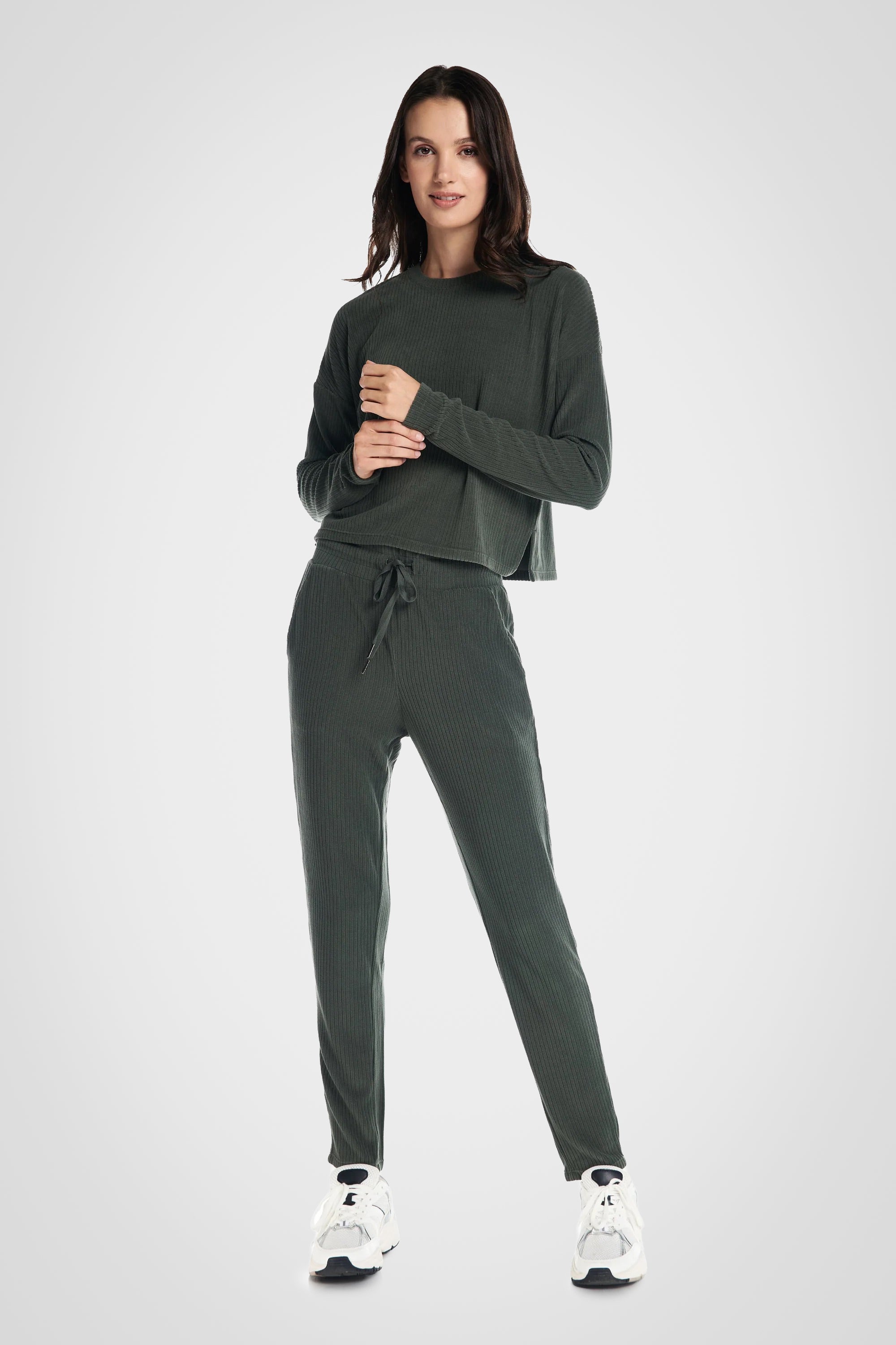 Pantalon de jogging décontracté en velours côtelé