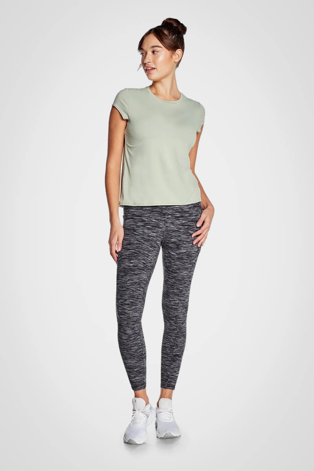 Space Dye High-Waist Double Brushed Leggings