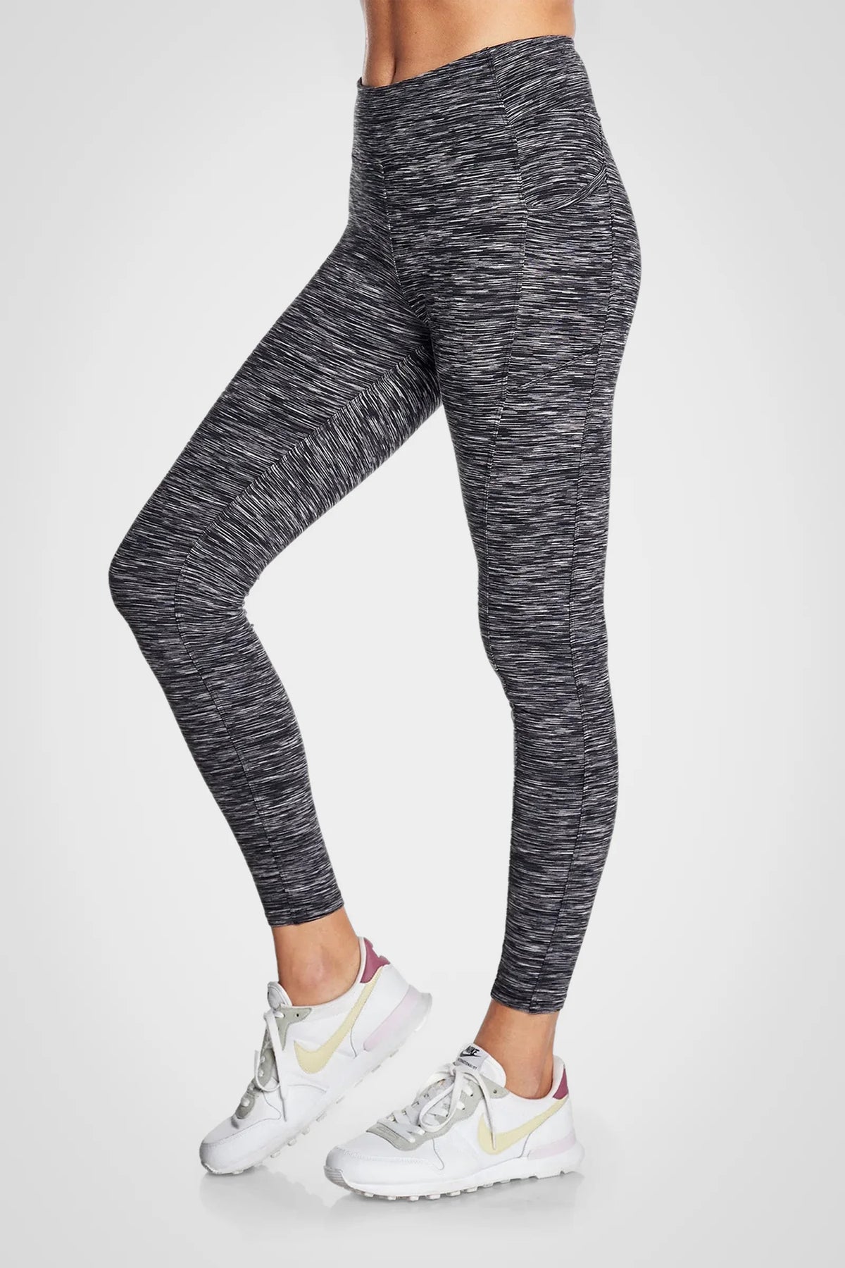 Legging double brossé taille haute Space Dye