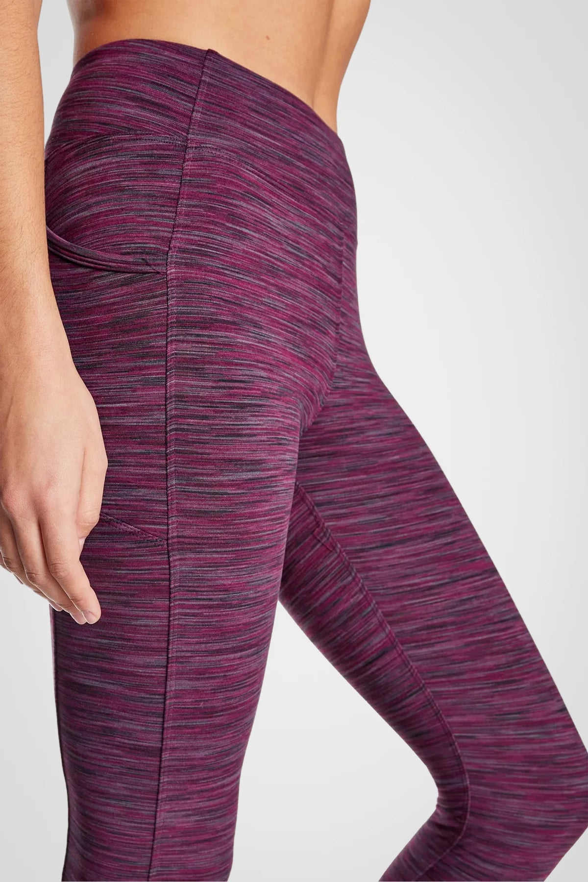 Legging double brossé taille haute Space Dye