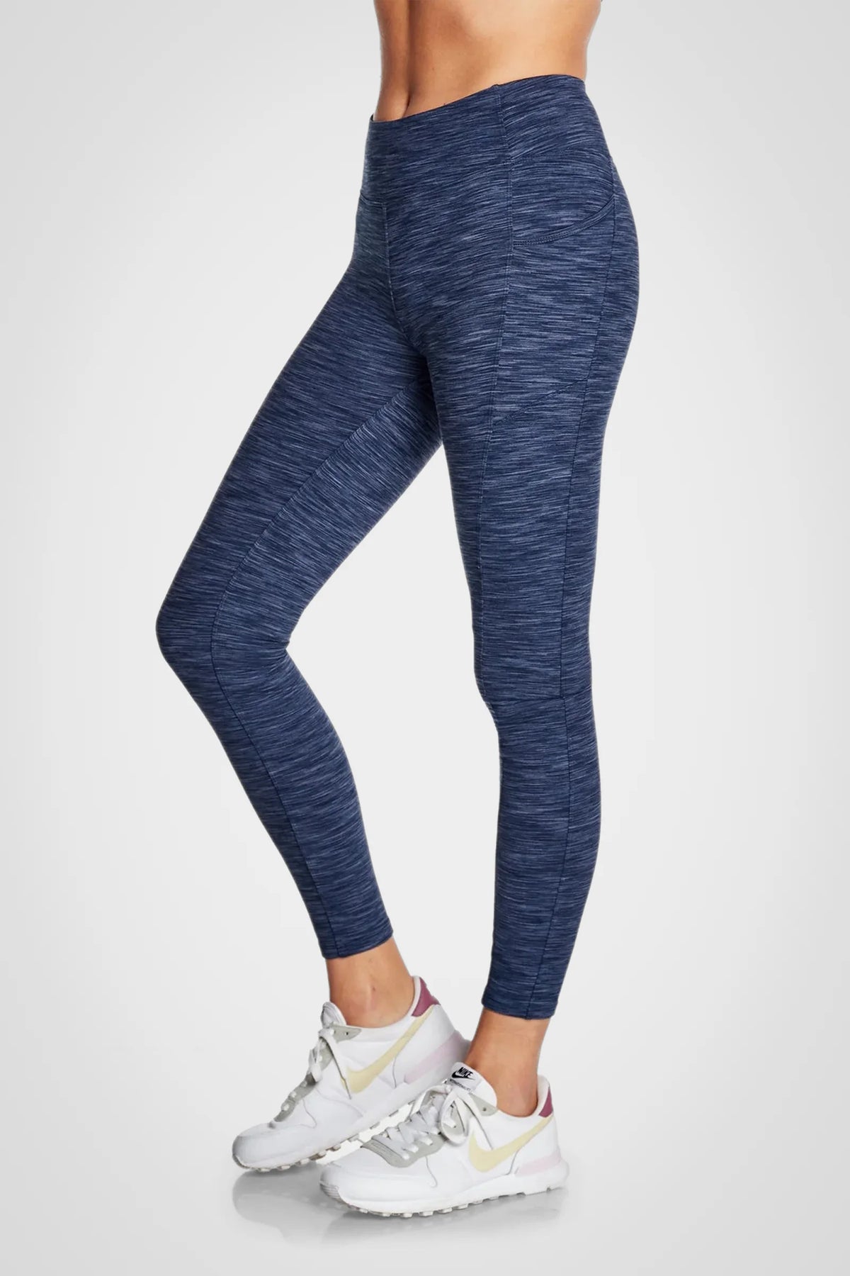 Legging double brossé taille haute Space Dye